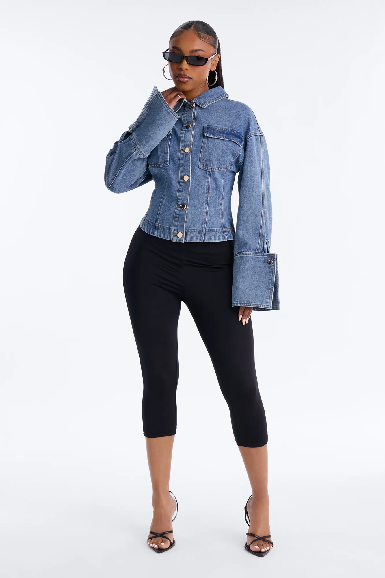 Always In Season Denim Shirt - Light Wash - Image 2