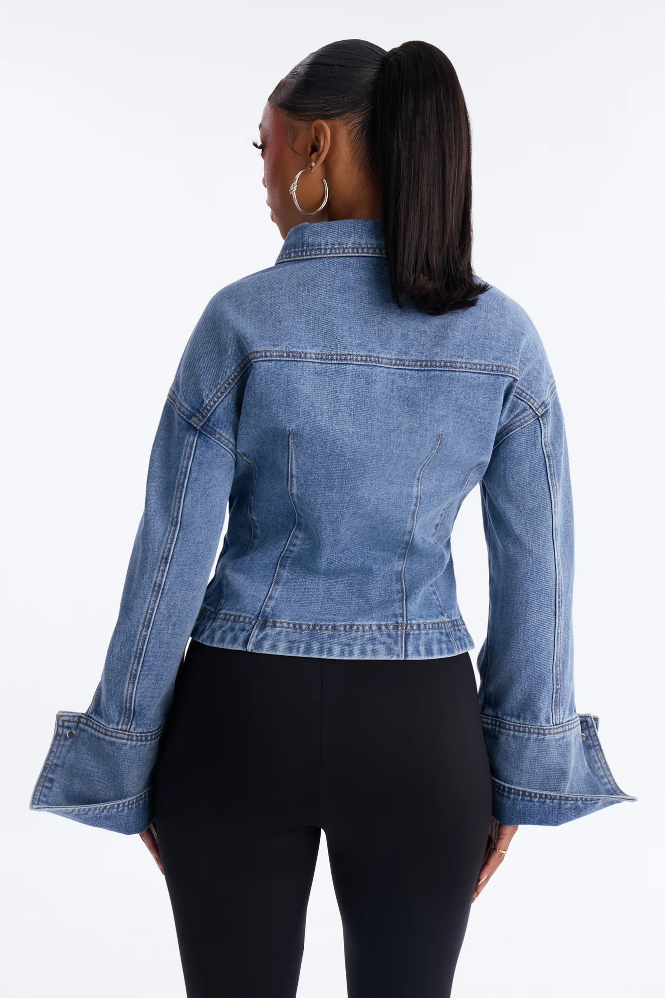 Always In Season Denim Shirt - Light Wash - Image 4