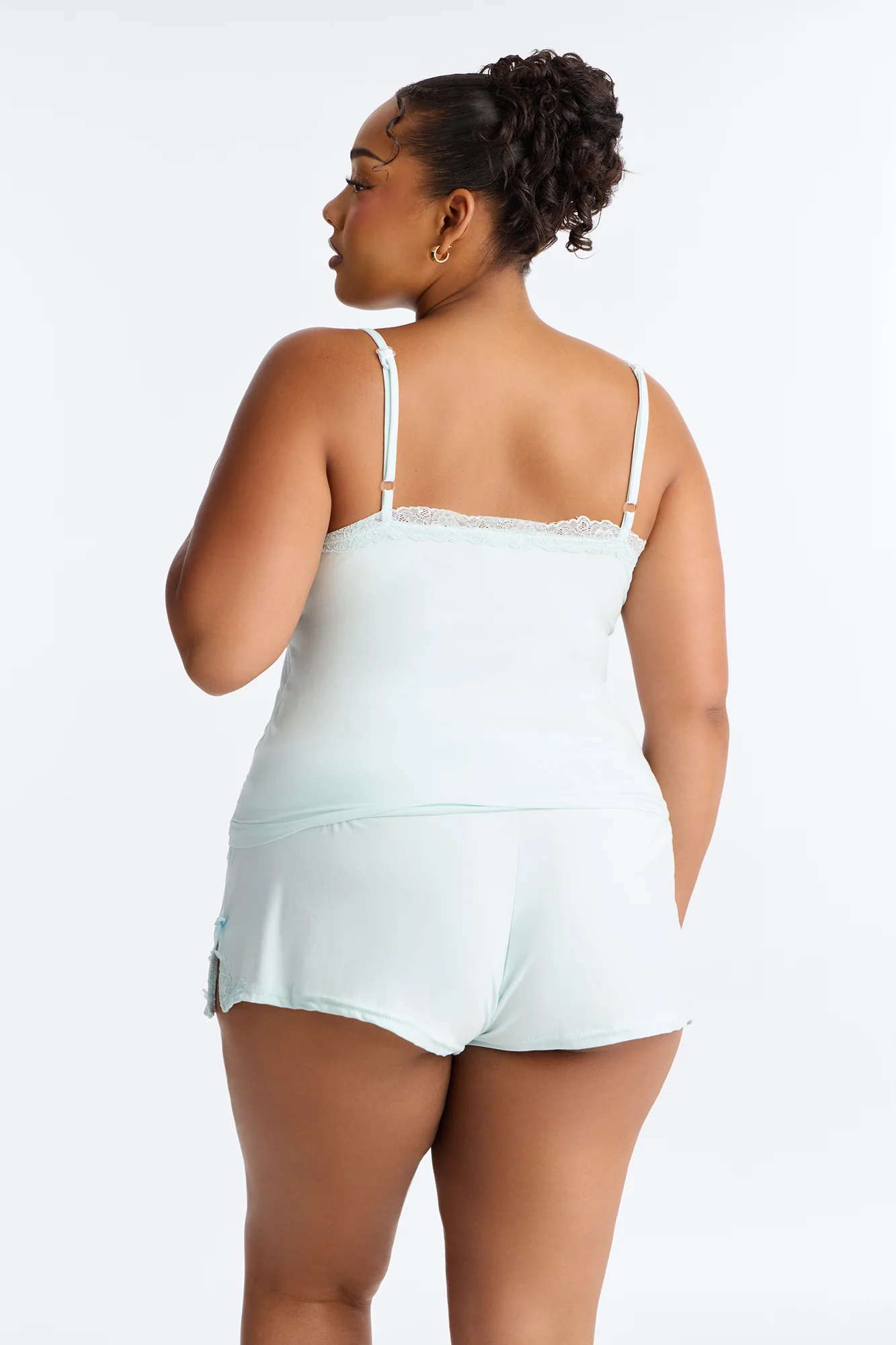Always On My Mind PJ Short Set - Light Blue - Image 6