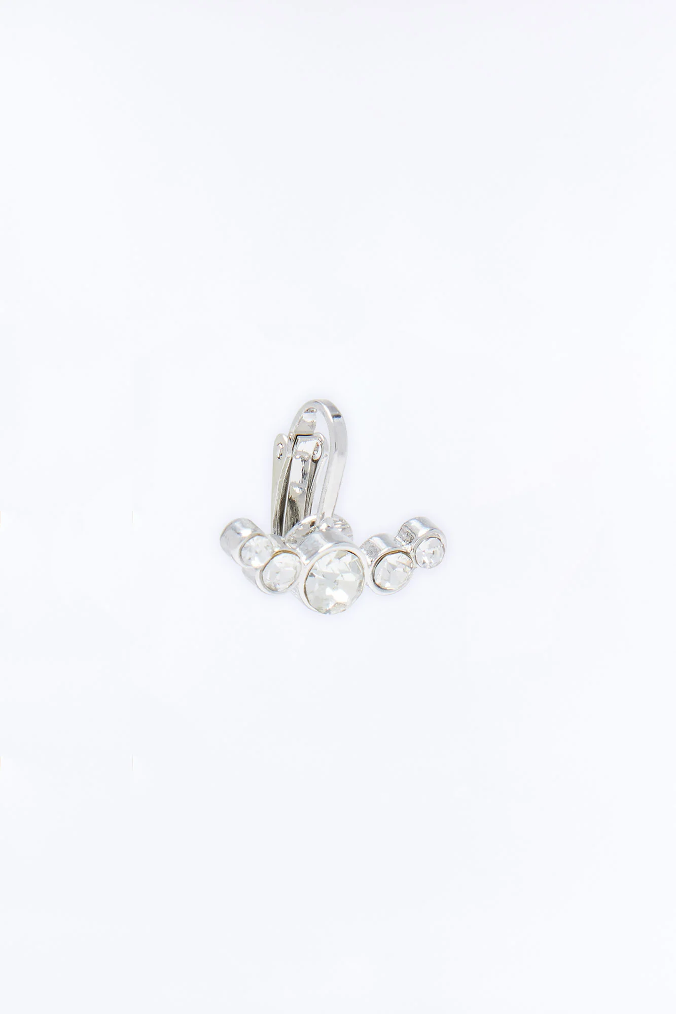 Always Sparkling Clip On Belly Ring - Silver - Image 3