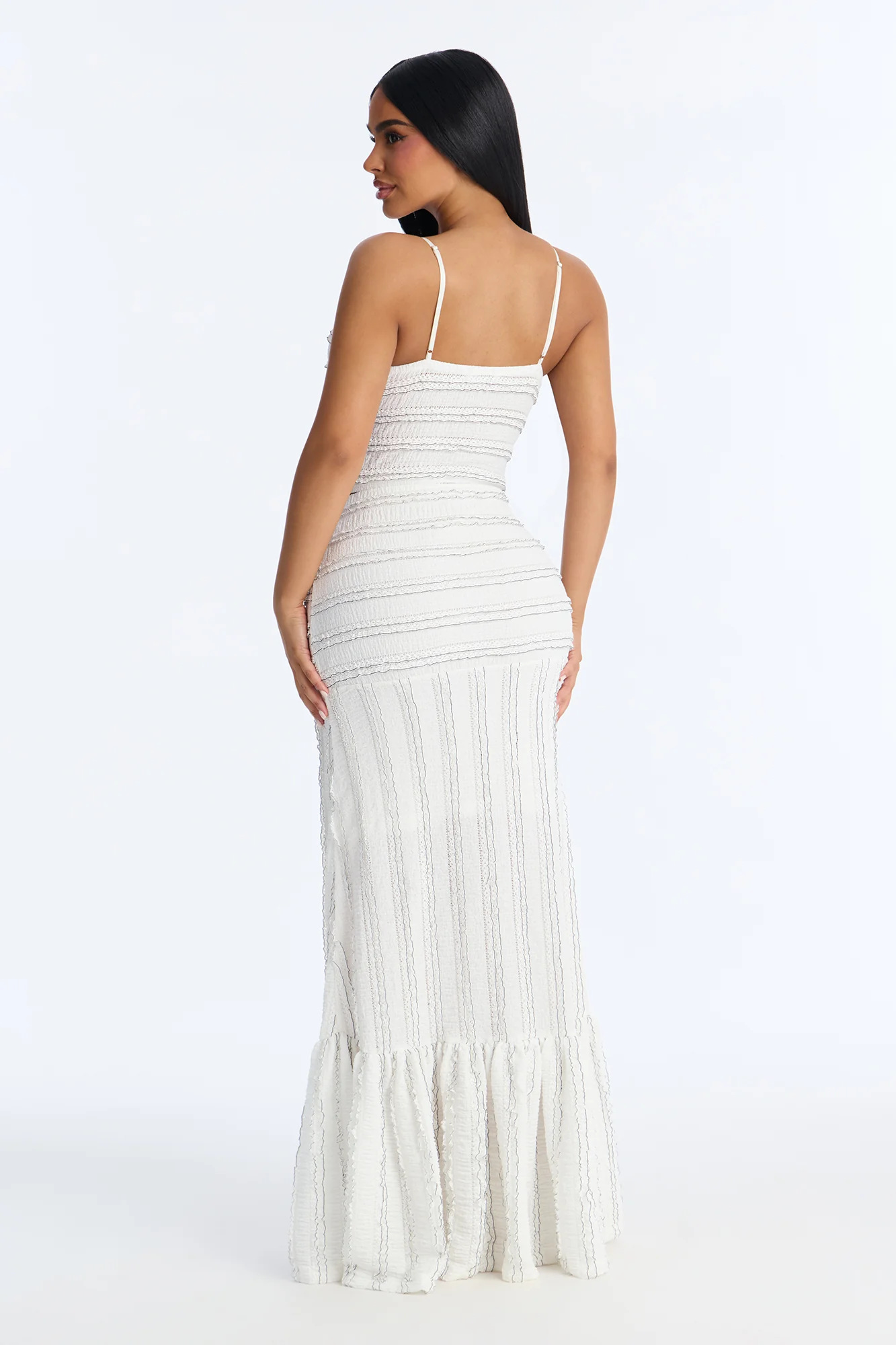 Amalfi Breeze Textured Skirt Set - White - Image 4