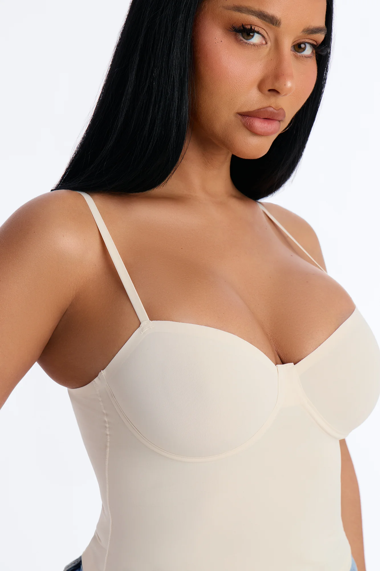 Amara Seamless Shapewear Top - Stone - Image 3