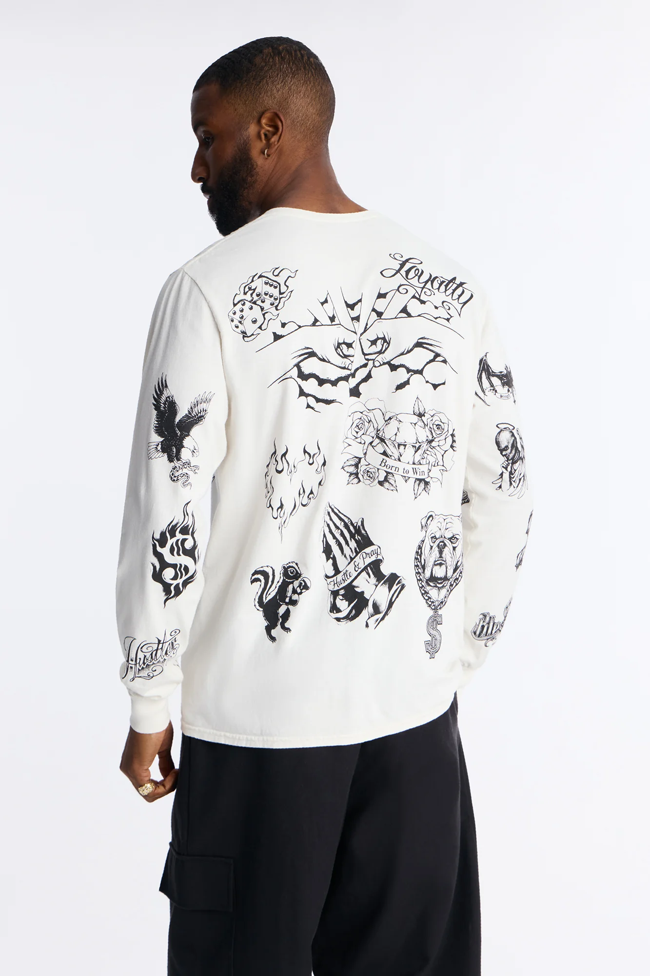 Ambition Oversized Long Sleeve Tee - Natural - Image 4