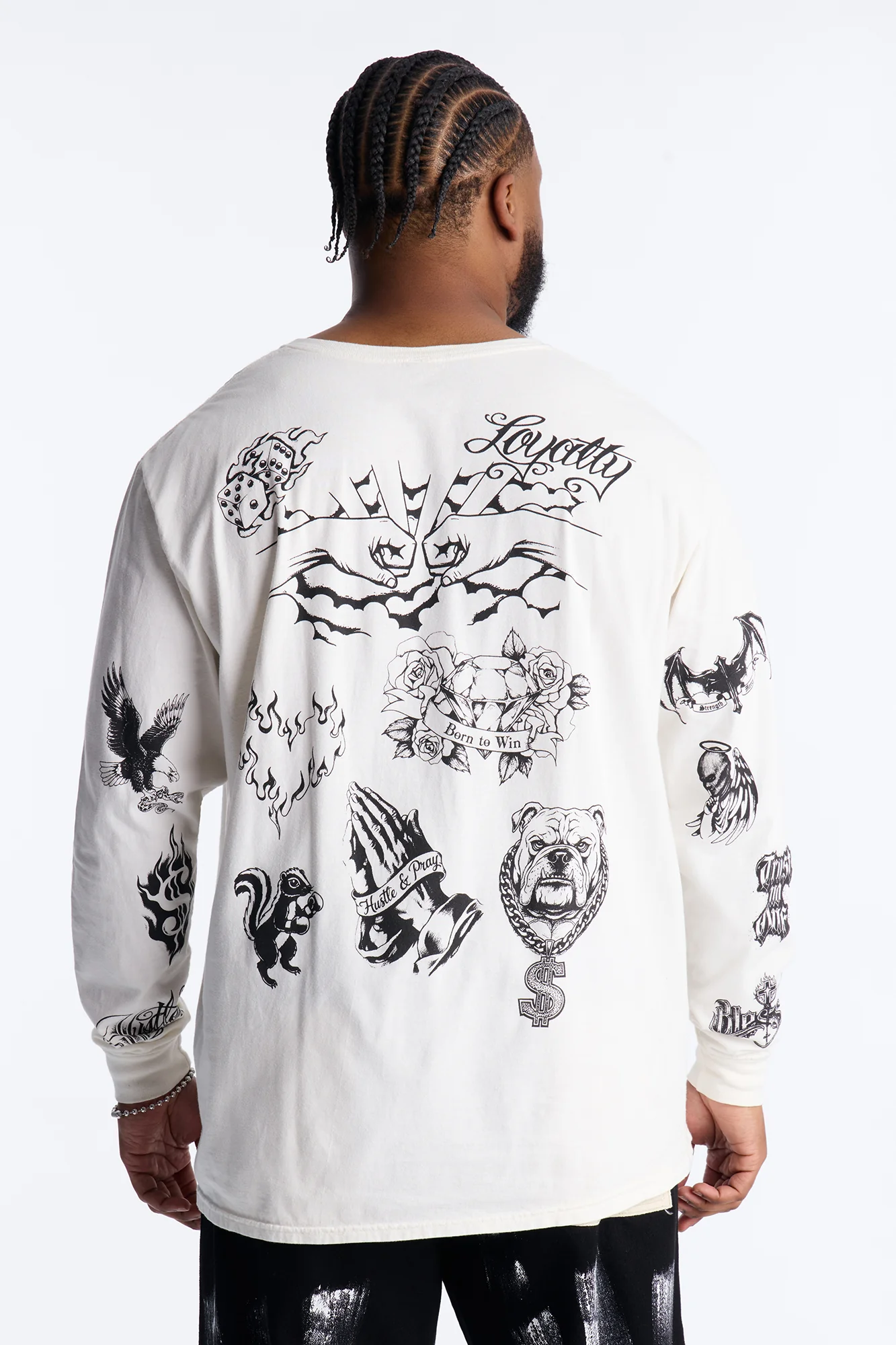 Ambition Oversized Long Sleeve Tee - Natural - Image 8