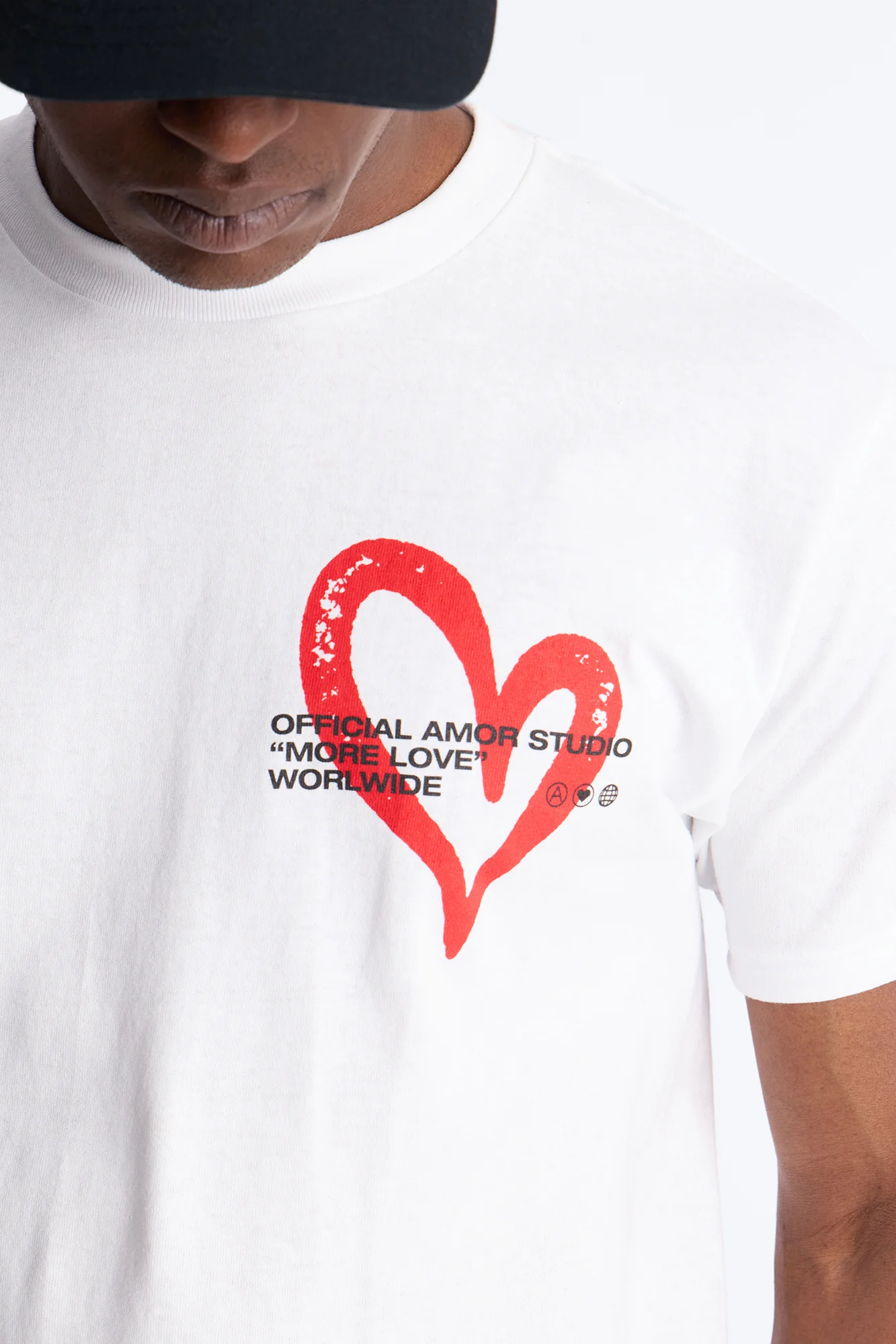 Amor Studio Short Sleeve Tee - White - Image 3