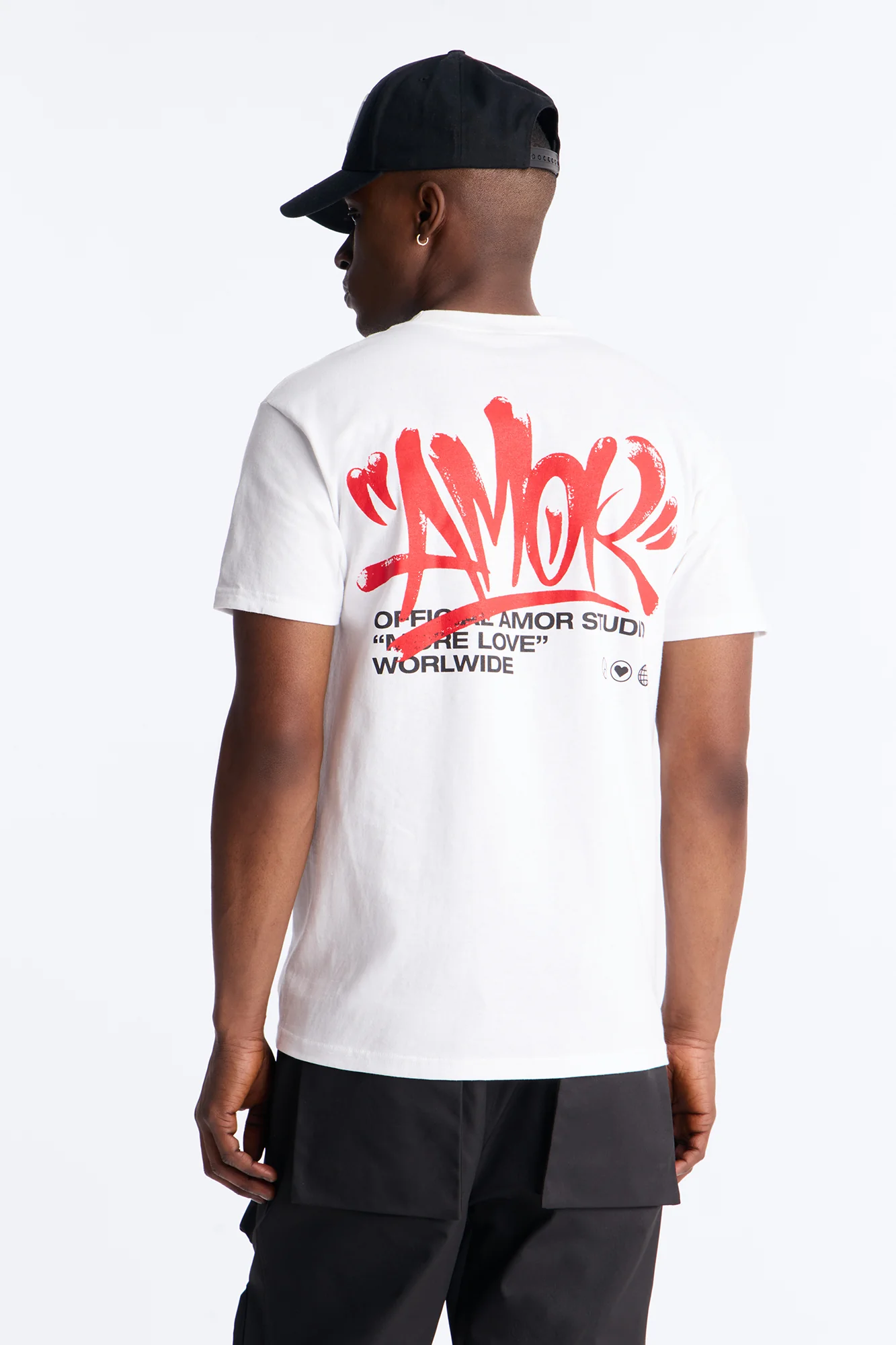 Amor Studio Short Sleeve Tee - White - Image 4