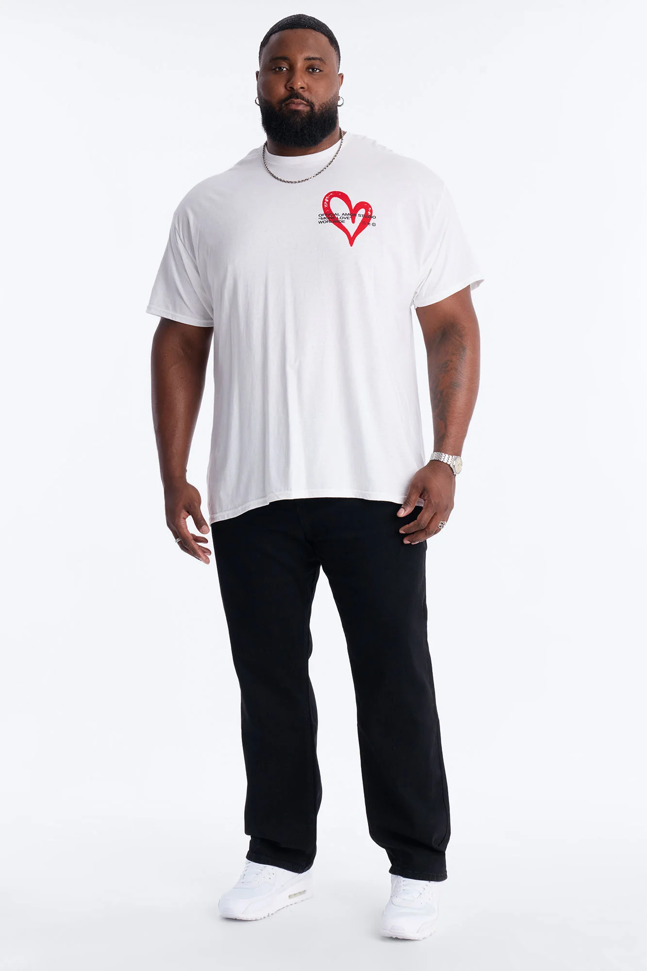Amor Studio Short Sleeve Tee - White - Image 7