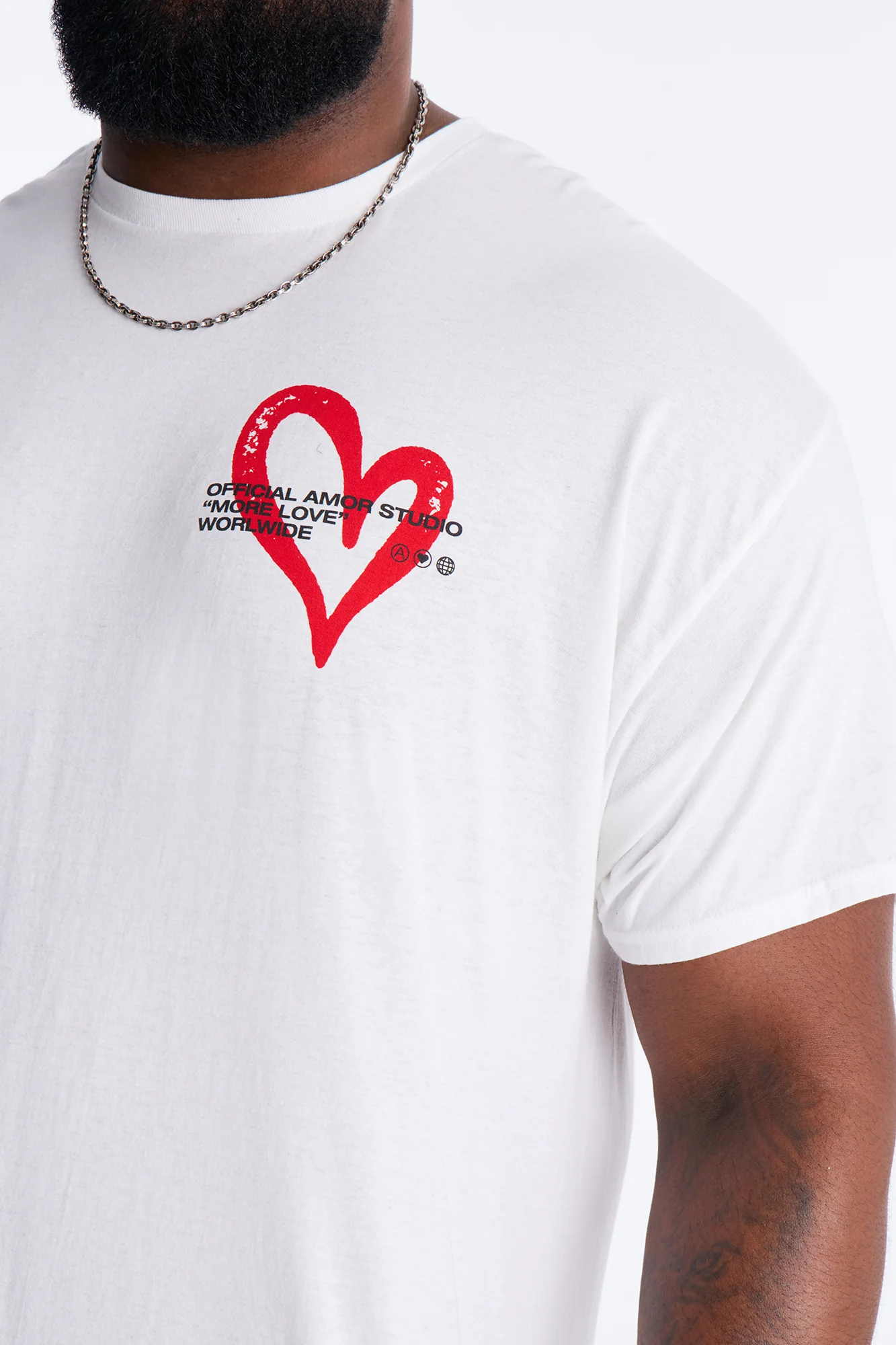 Amor Studio Short Sleeve Tee - White - Image 8