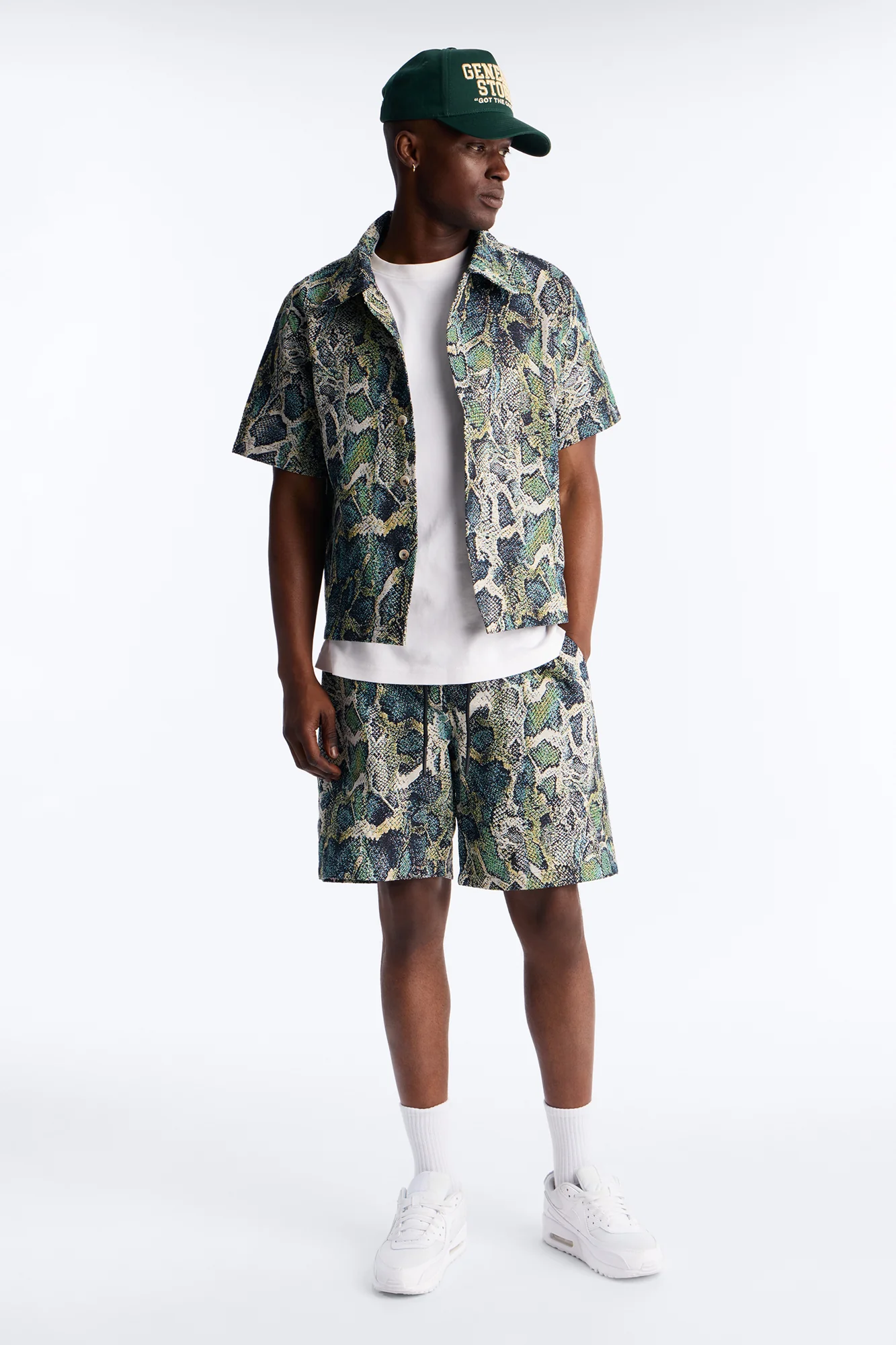 Anaconda Club Button Up Shirt - Green/combo - Image 2