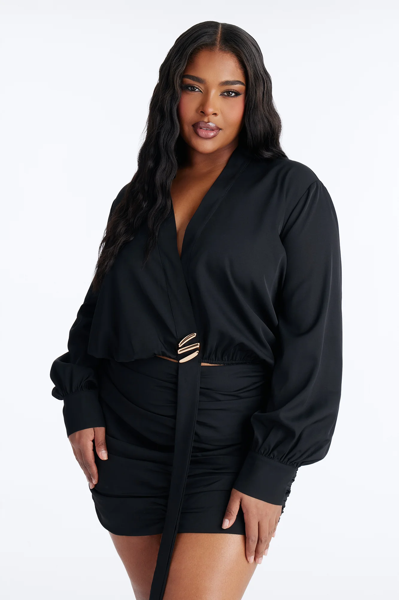 Andrea Mini Skirt Set - Black - Image 5