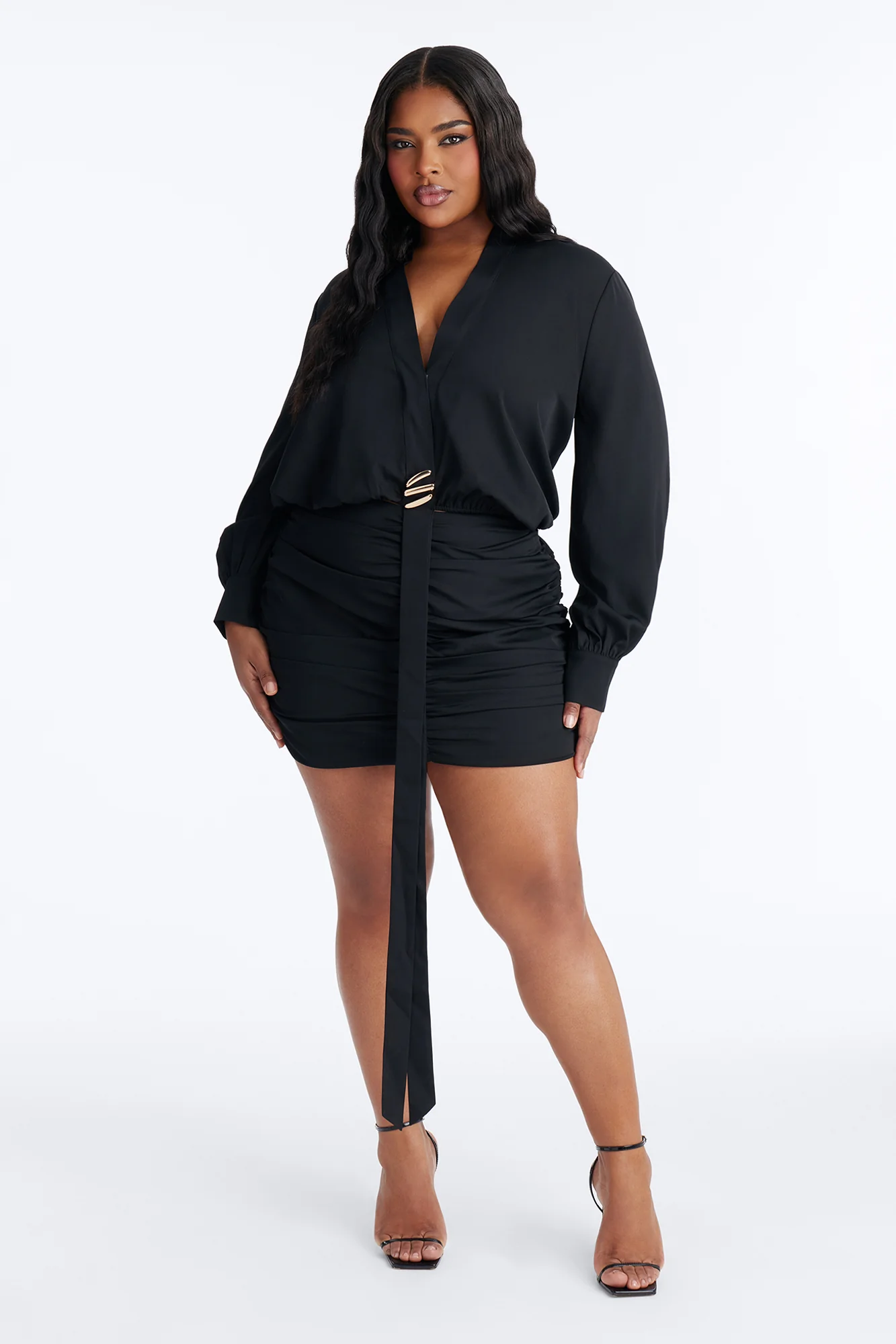Andrea Mini Skirt Set - Black - Image 6