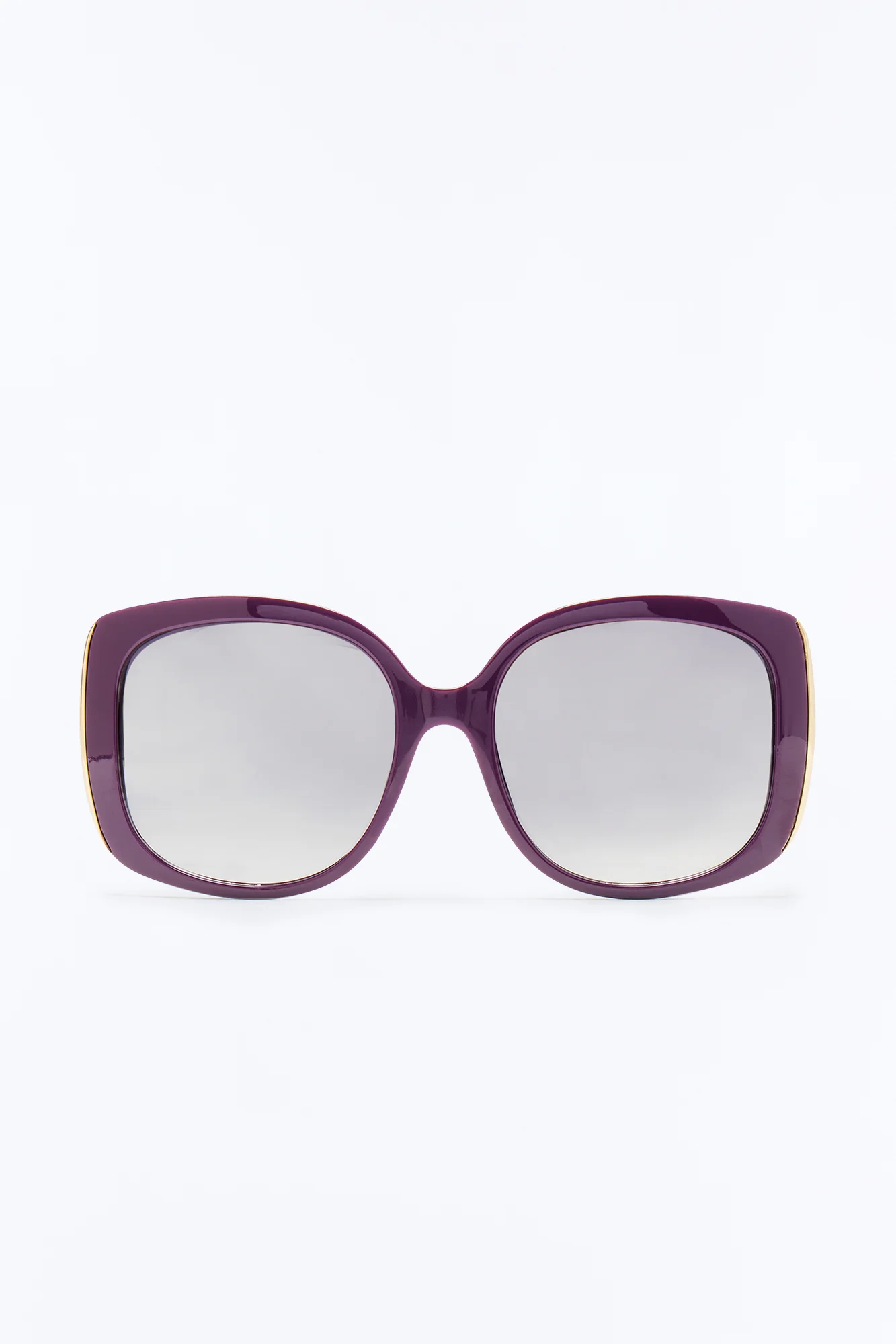 Angel Eyes Square Sunglasses - Plum - Image 3