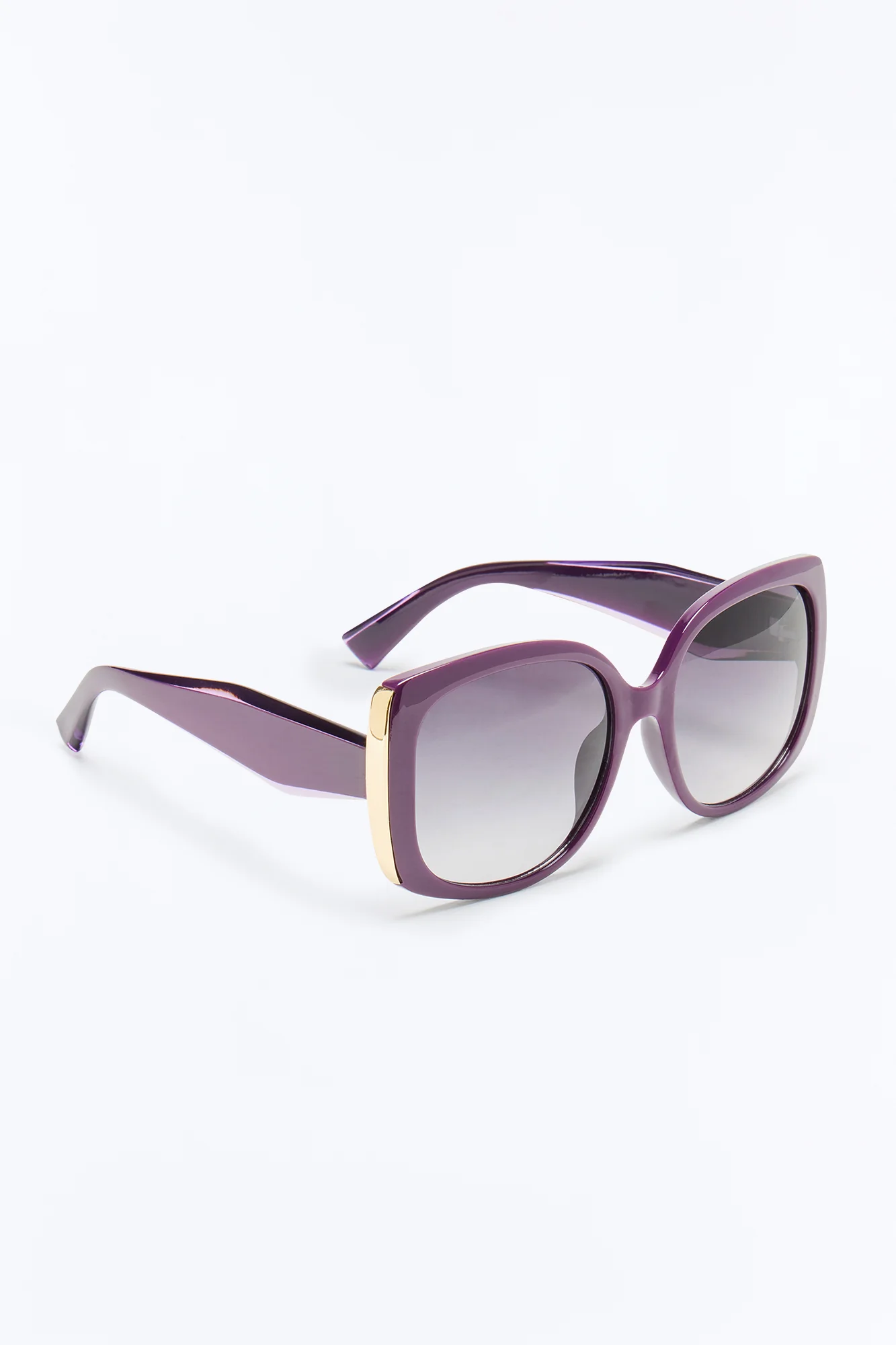 Angel Eyes Square Sunglasses - Plum - Image 4
