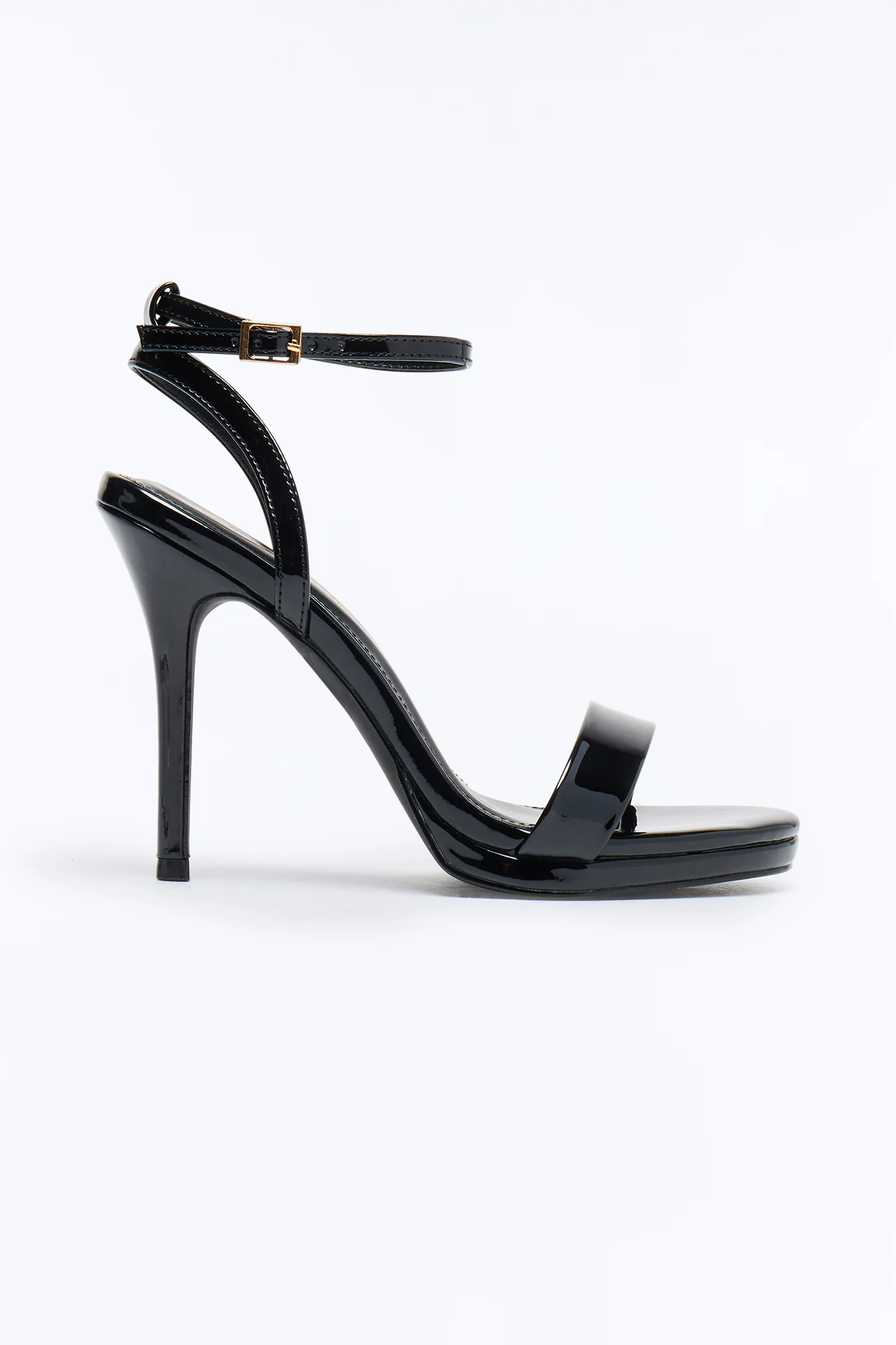 Anzie Patent Stiletto Heels - Black