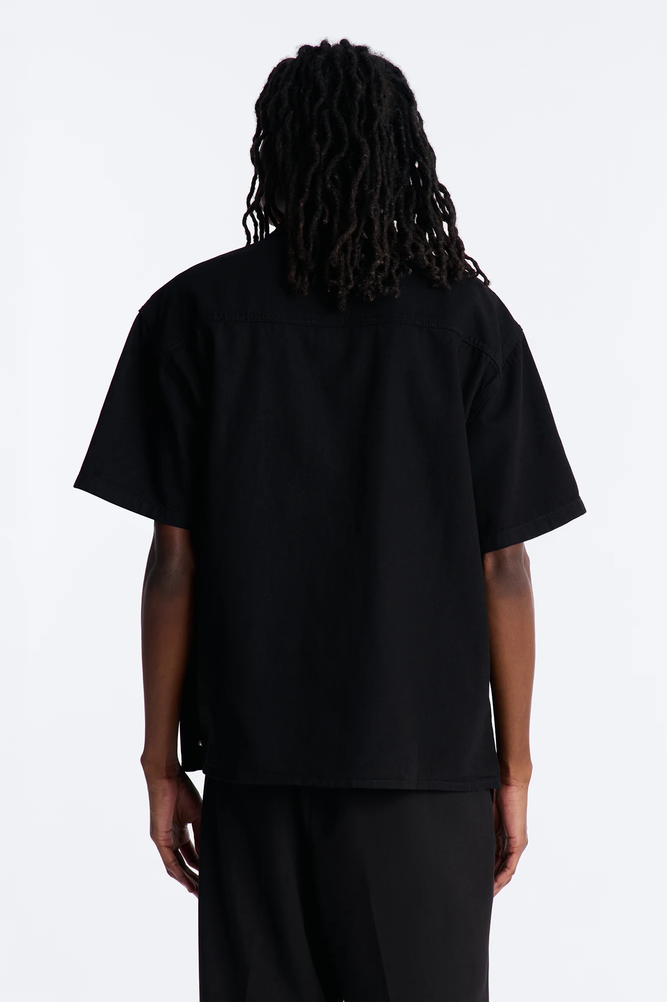 Apex Stud Button Up Shirt - Black - Image 4