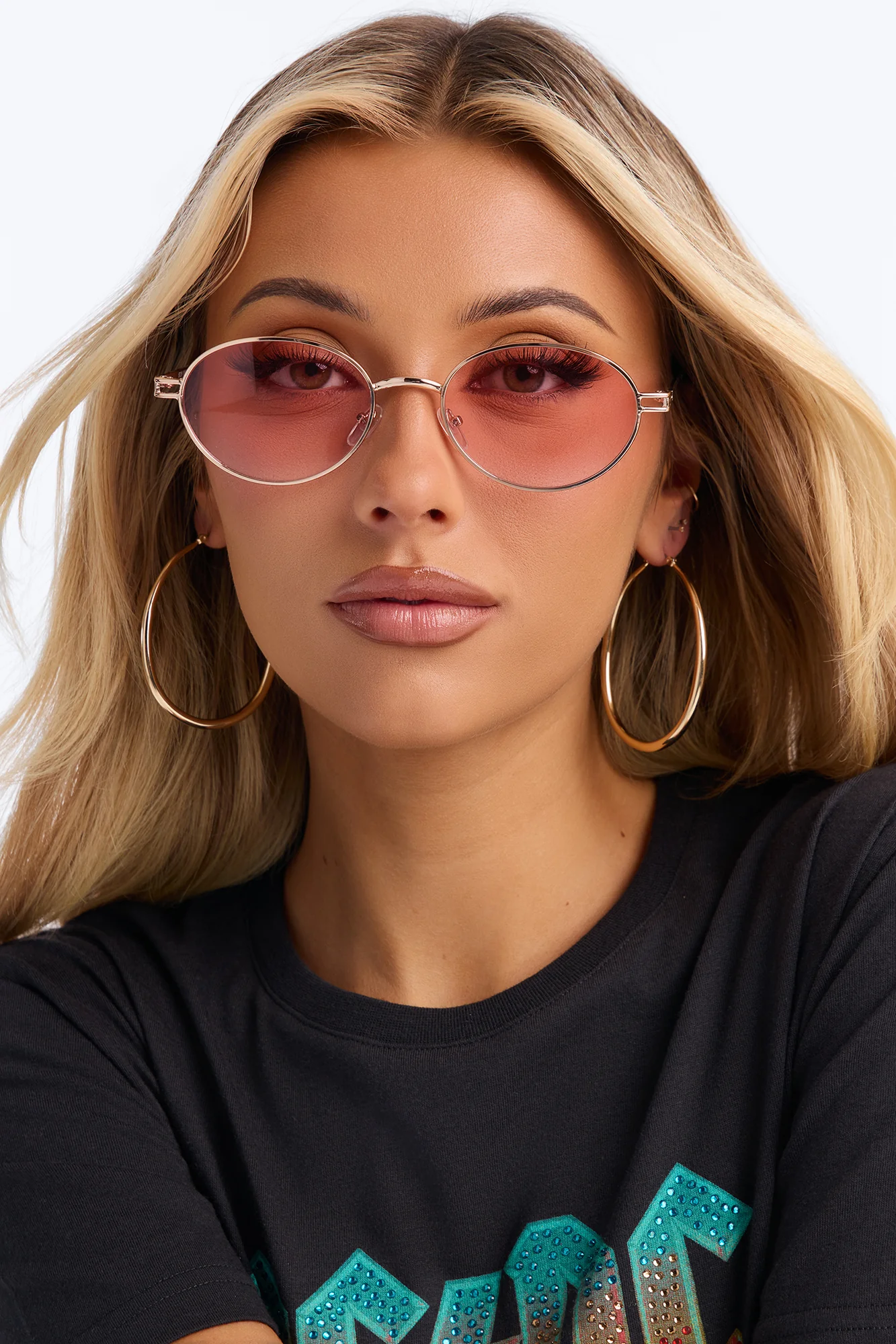 Are We Just Friends Sunglasses - Pink - Image 2