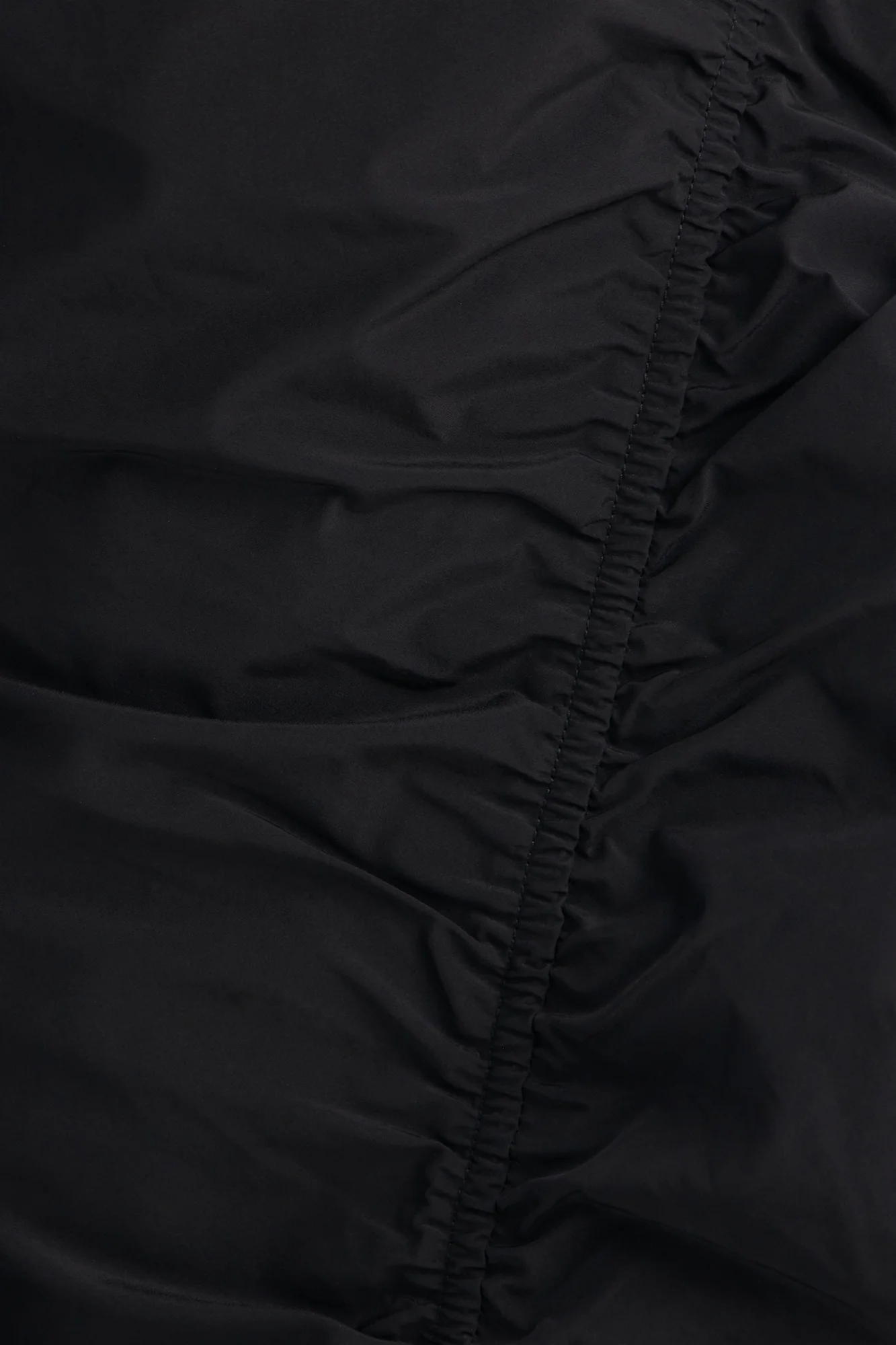 Ariana Low Rise Ruched Stacked Nylon Pant 33″ - Black - Image 6