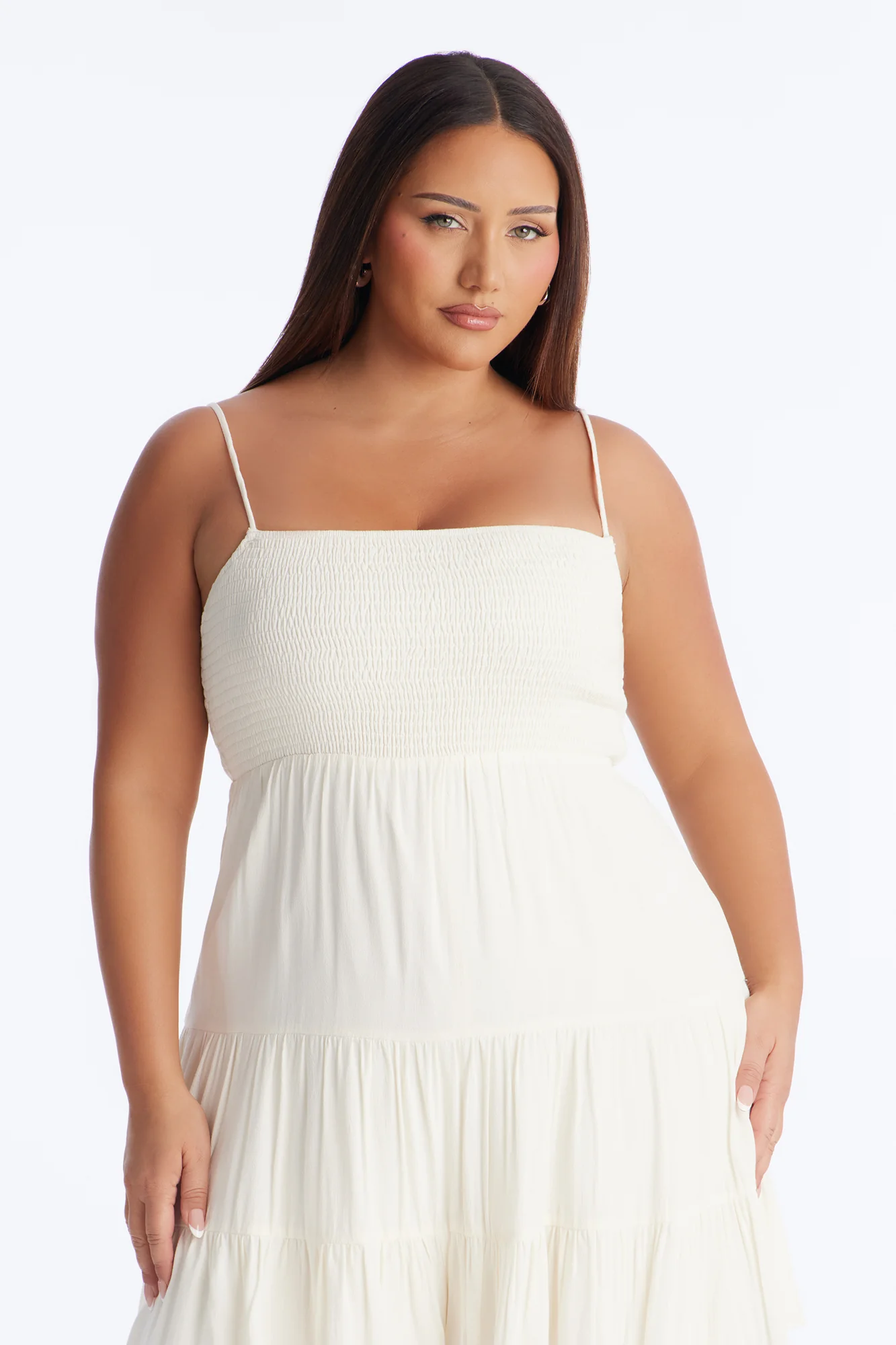 Around The Water Smocked Romper - Cream - Image 6