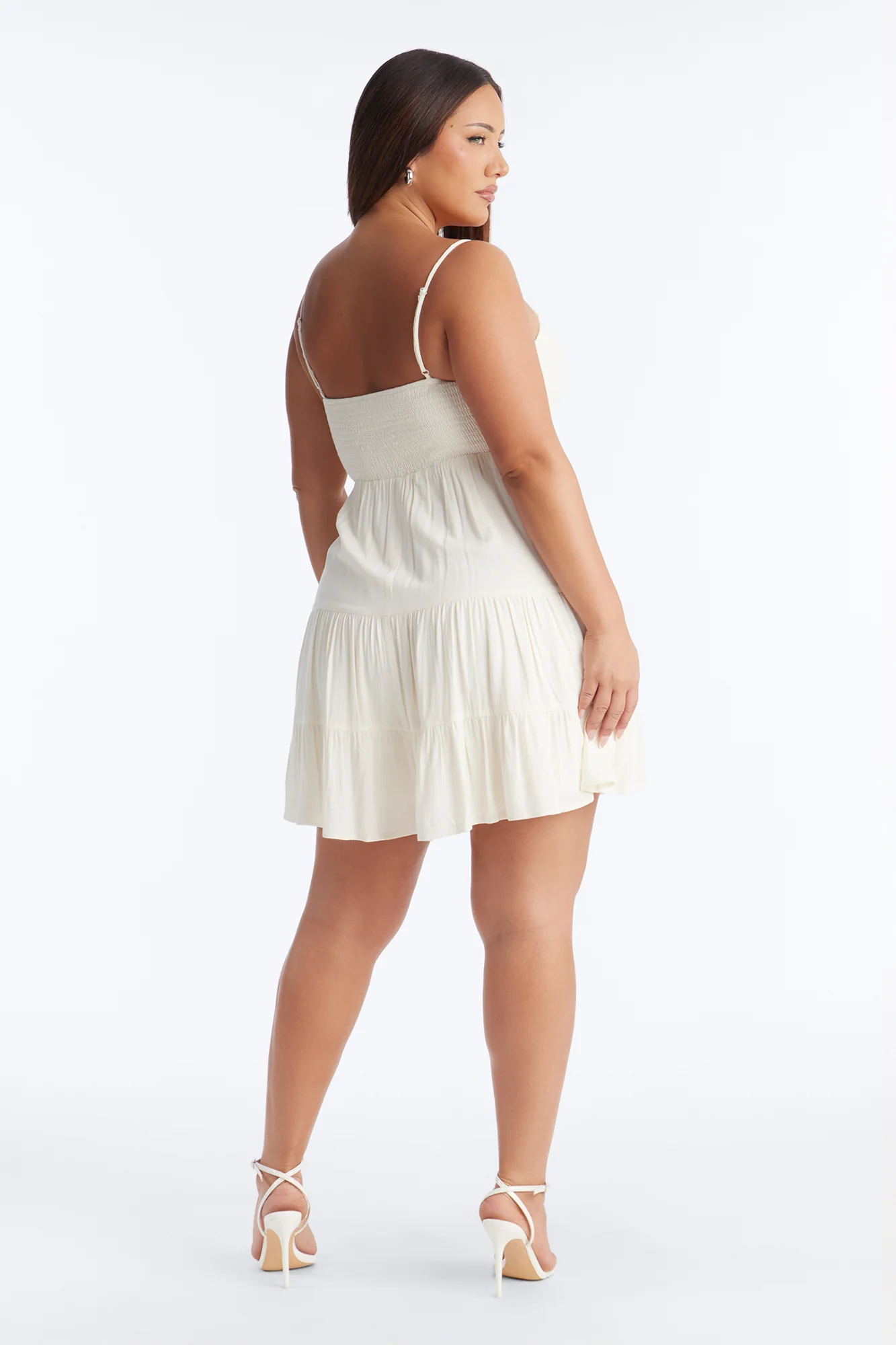 Around The Water Smocked Romper - Cream - Image 7