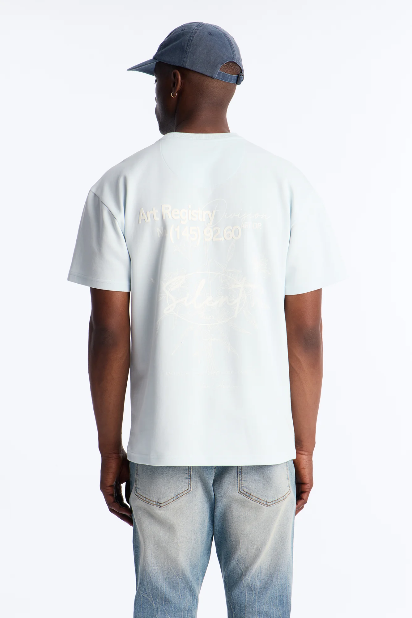 Art Registry Division Heavy Weight Short Sleeve Tee - Light Blue - Image 4