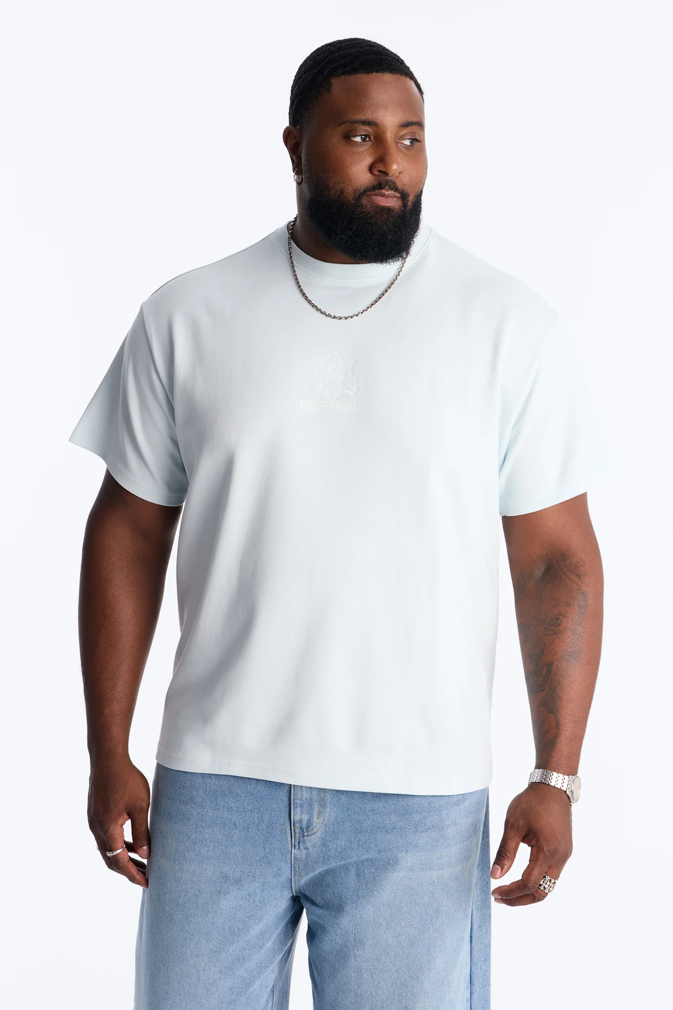 Art Registry Division Heavy Weight Short Sleeve Tee - Light Blue - Image 5