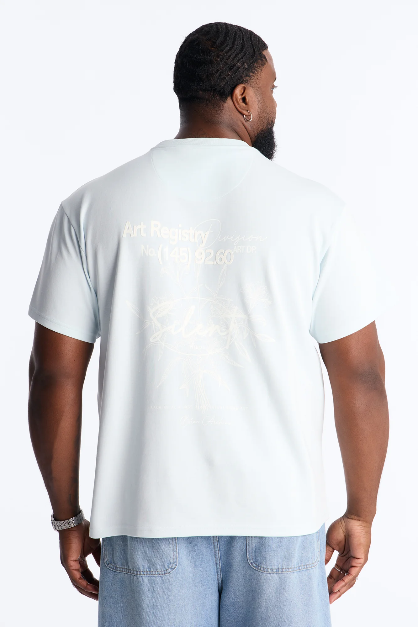 Art Registry Division Heavy Weight Short Sleeve Tee - Light Blue - Image 8