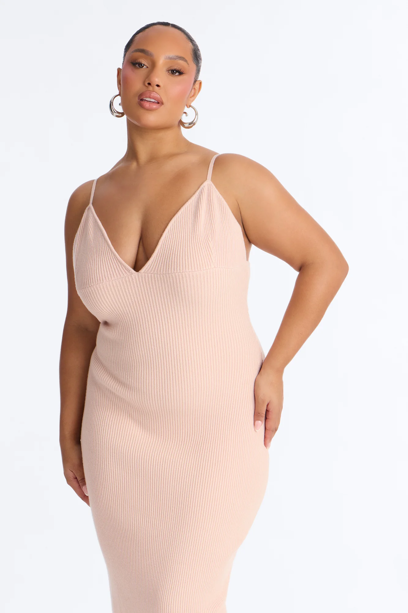 Aspen Sweater Maxi Dress Set - Pink - Image 8