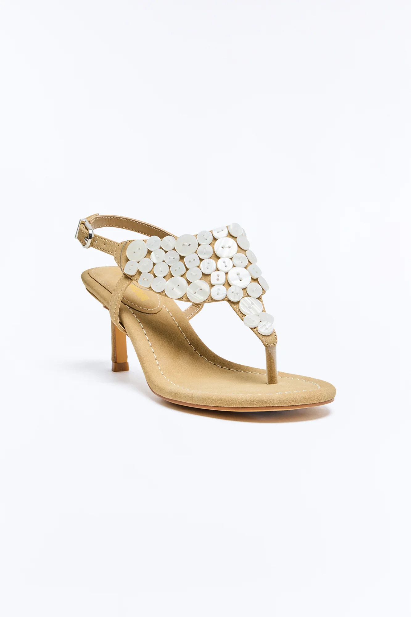 Asta Thong Heels - Taupe - Image 2