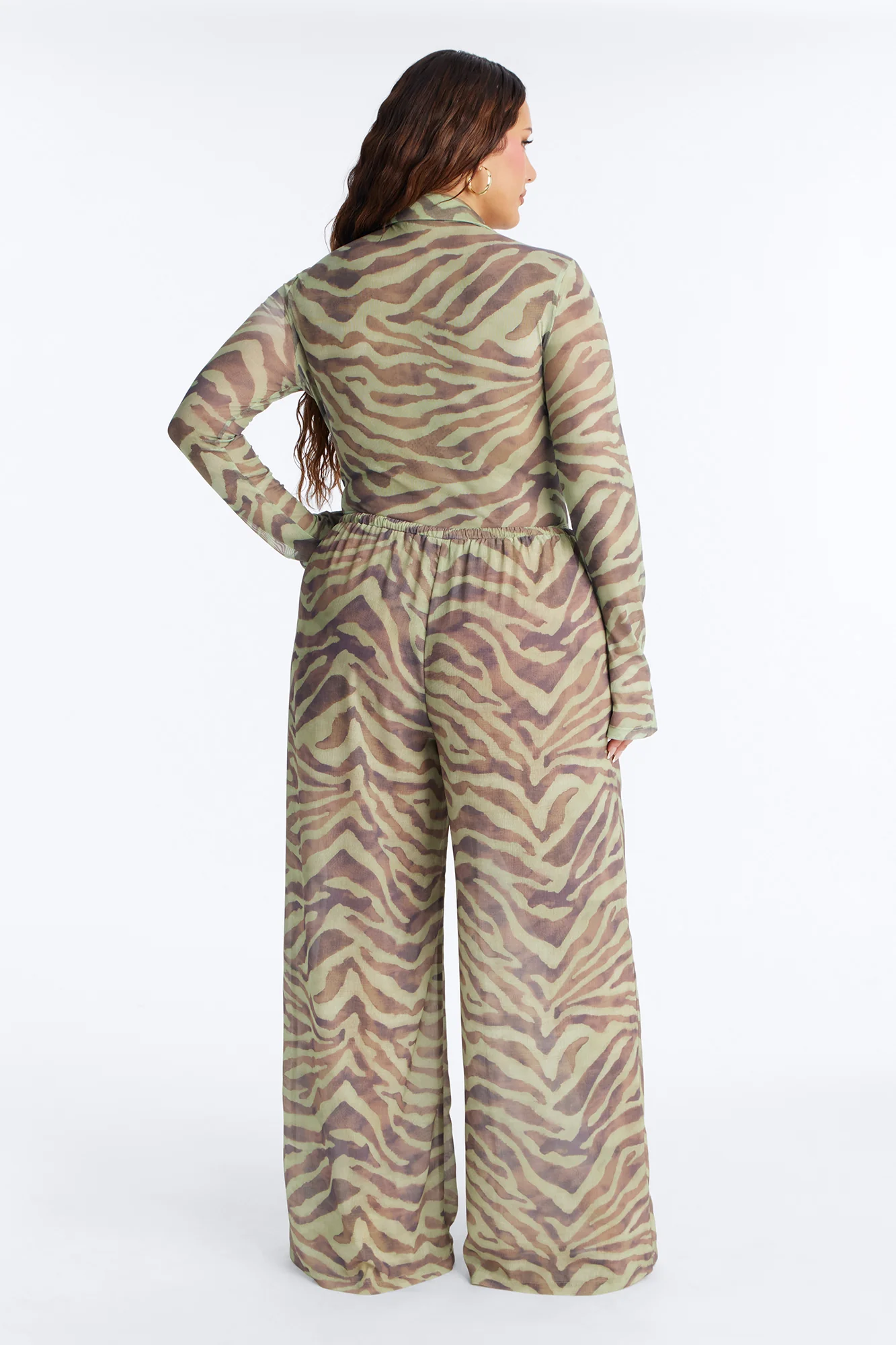 Athena Bodysuit Pant Set - Olive/combo - Image 8