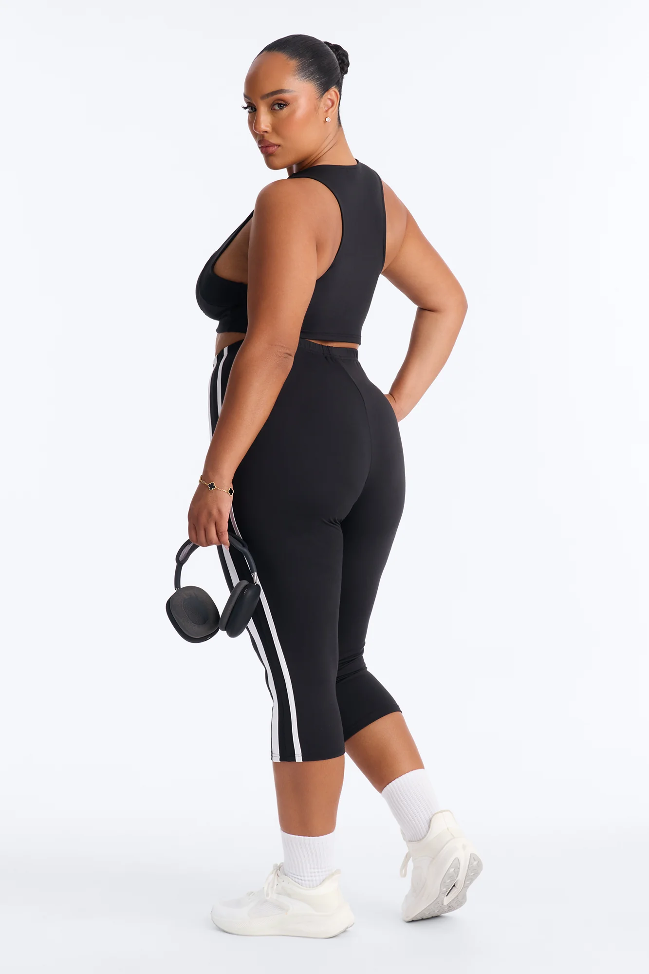 Athena Capri Set - Black/White - Image 8