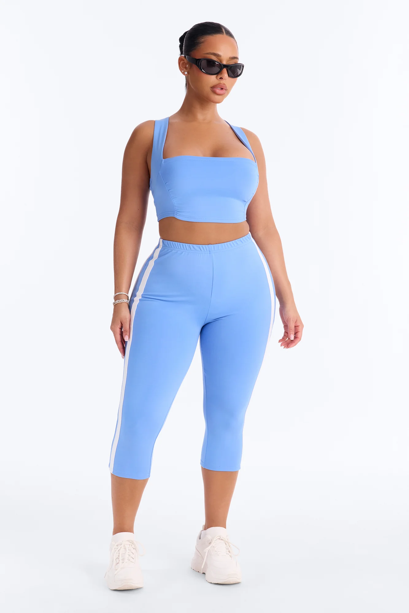 Athena Capri Set - Blue/combo