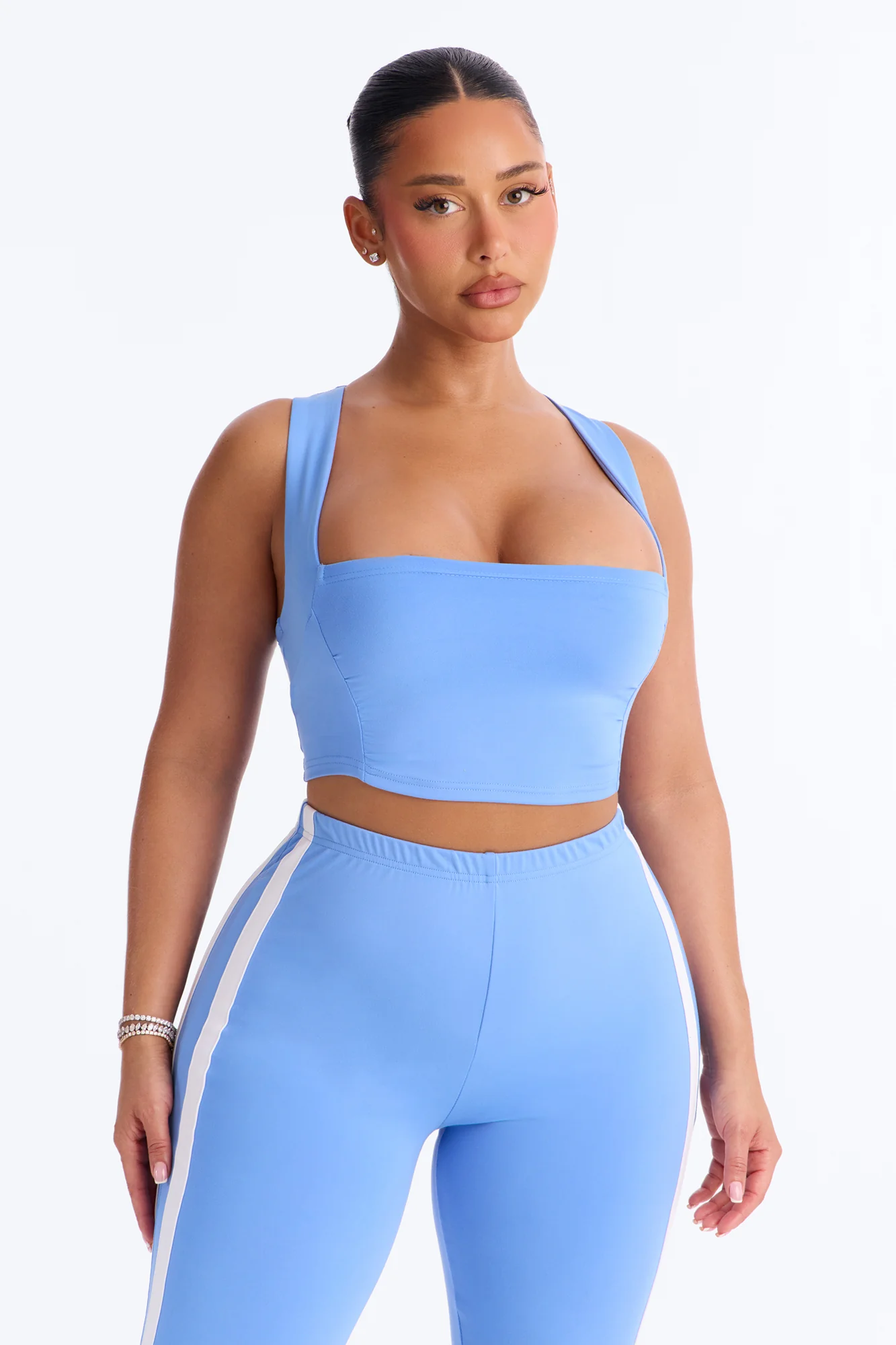 Athena Capri Set - Blue/combo - Image 2