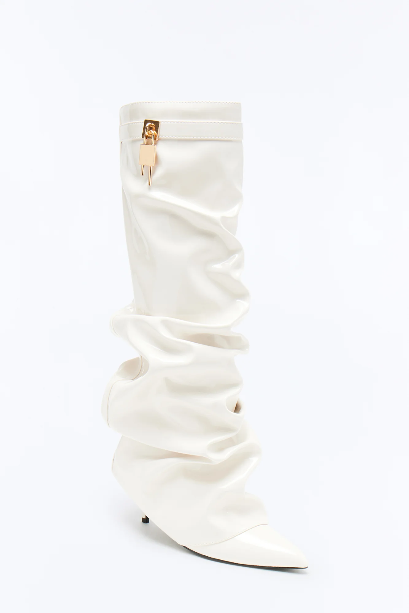 Atlas Patent Overlay Boots - Off White - Image 2