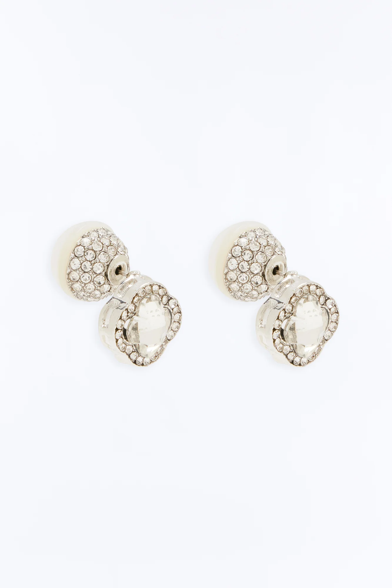 Aurora Cut Earrings - Silver