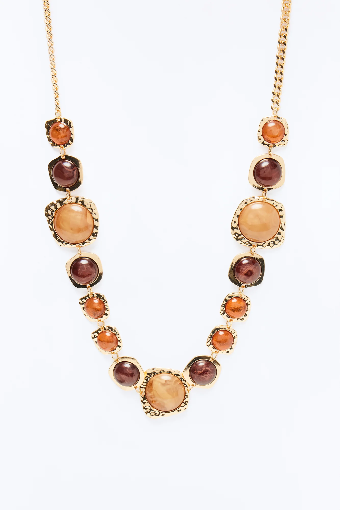 Aurora Gemstone Chain Belt - Gold/Brown - Image 5