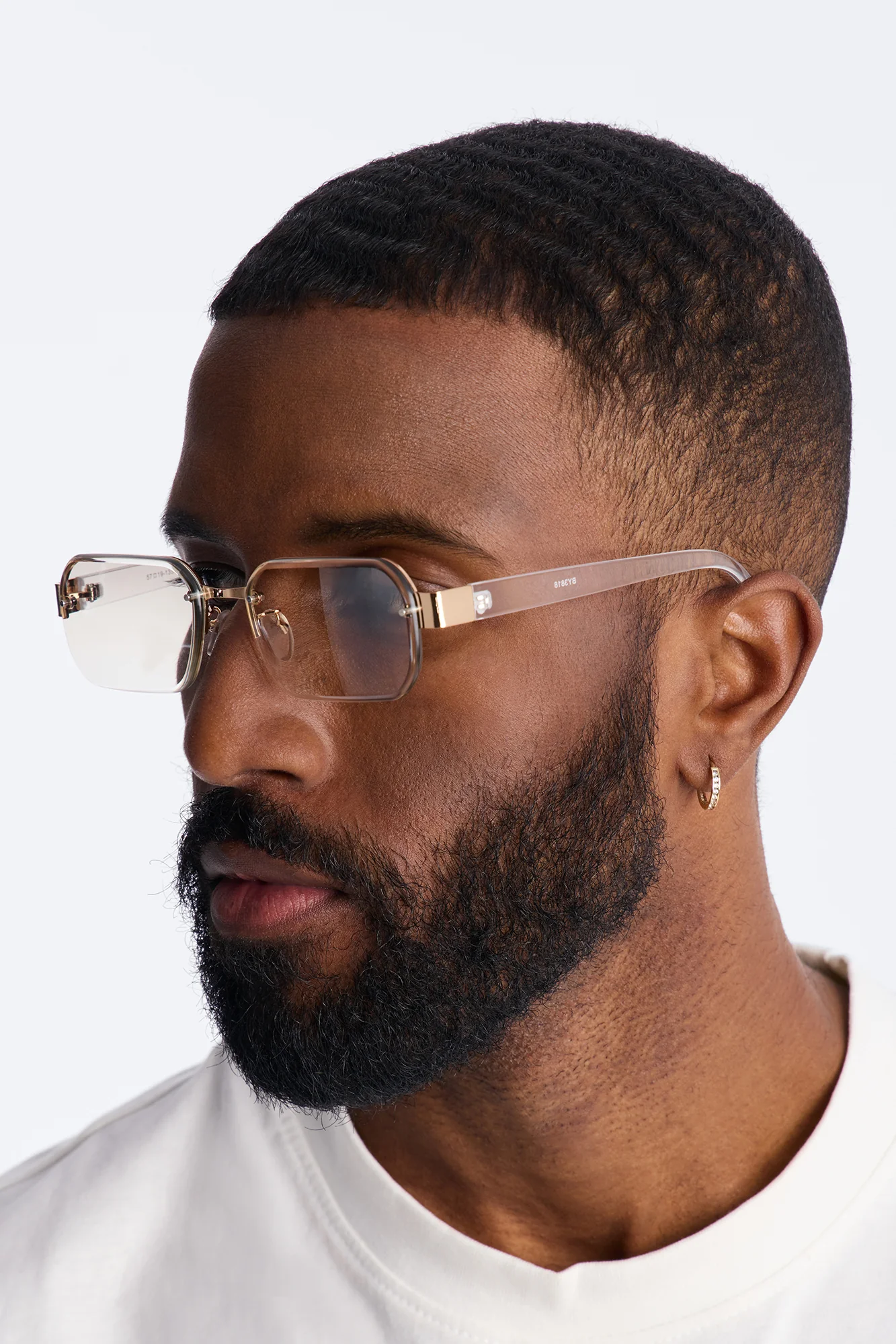 Aurum Pulse Sunglasses - Gold/Clear - Image 2