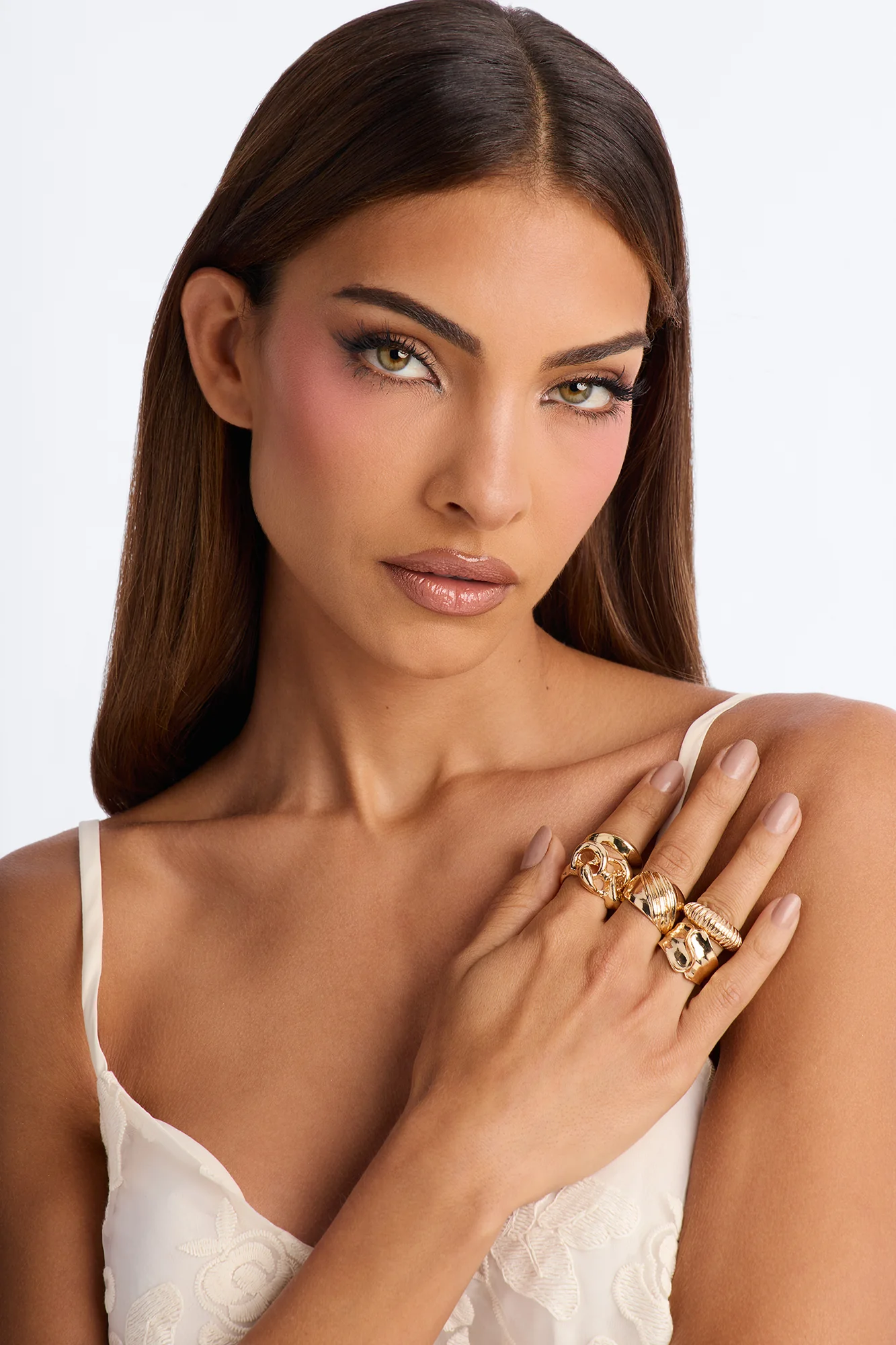 Avoid It Hardware 5 Piece Ring Set - Gold - Image 2