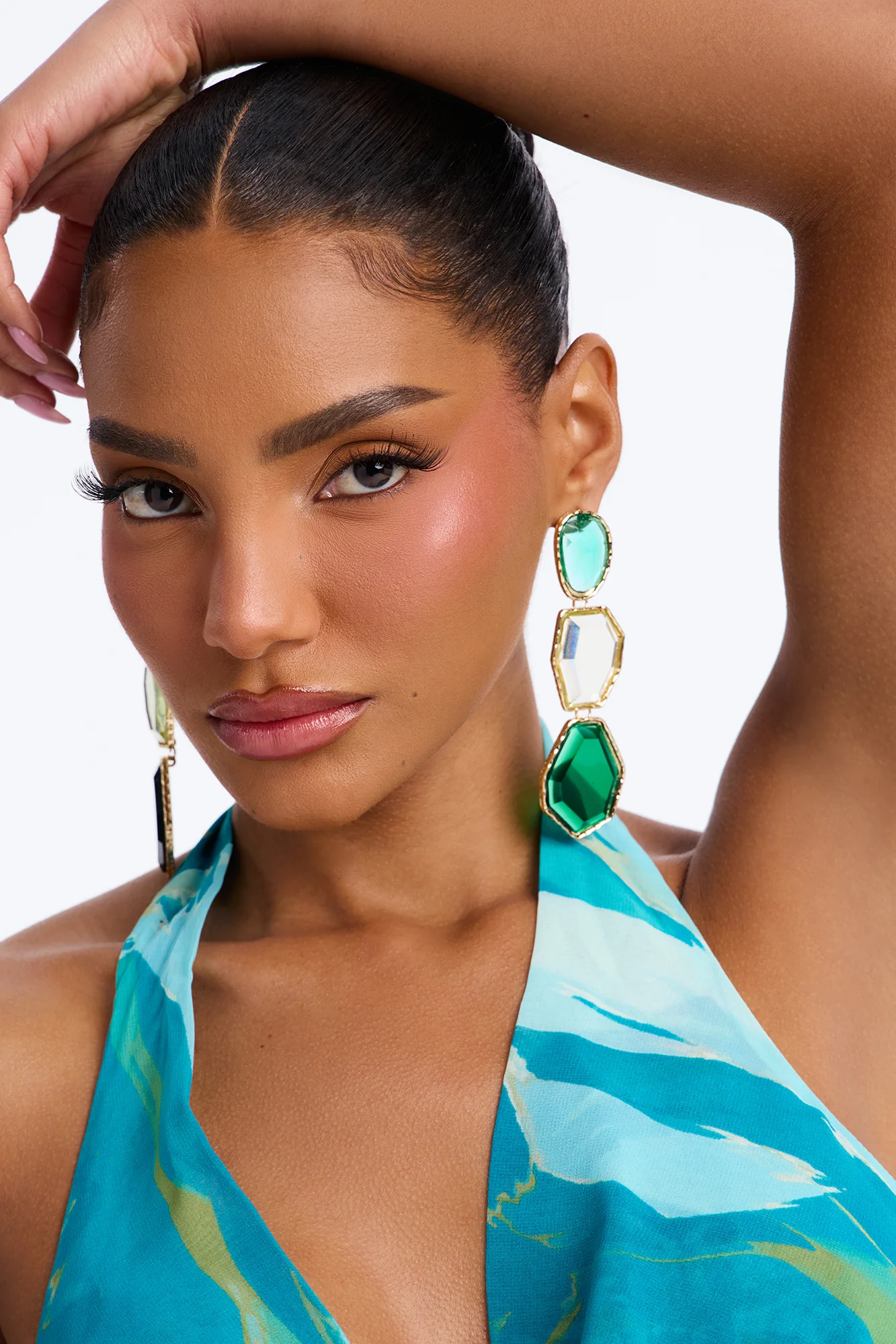 Back In Paradise Earrings - Green/combo - Image 2