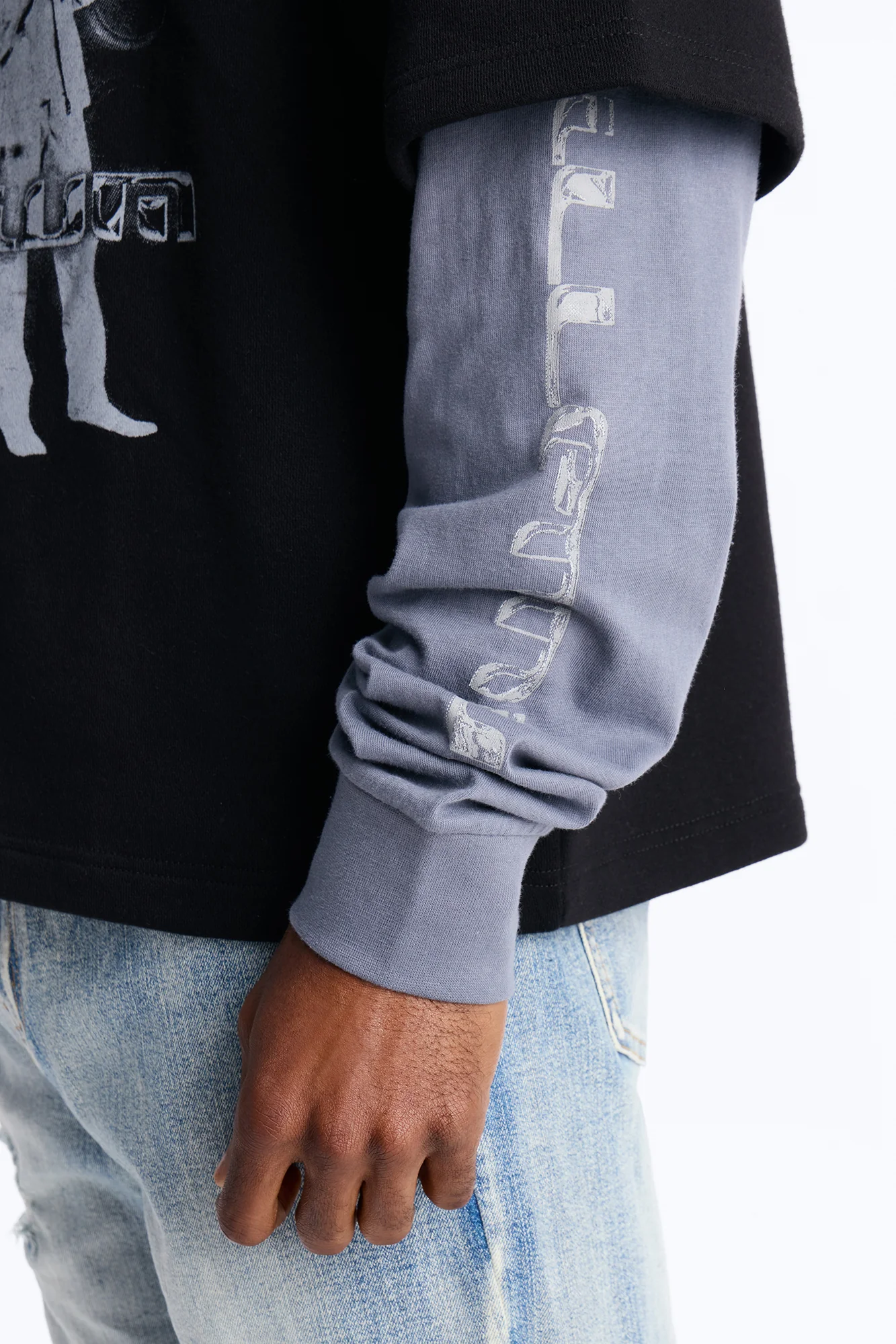 Backstreet Boys Larger Than Life Oversized Fleece Twofer - Black Wash - Image 4
