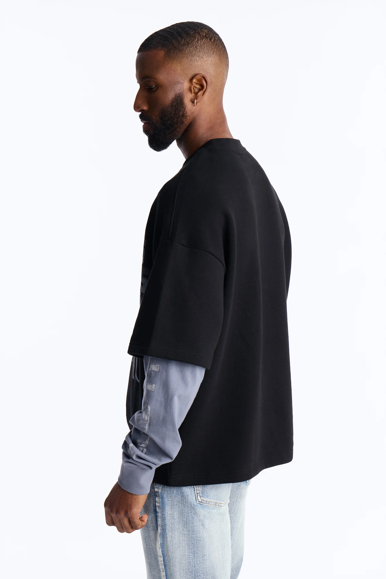 Backstreet Boys Larger Than Life Oversized Fleece Twofer - Black Wash - Image 5