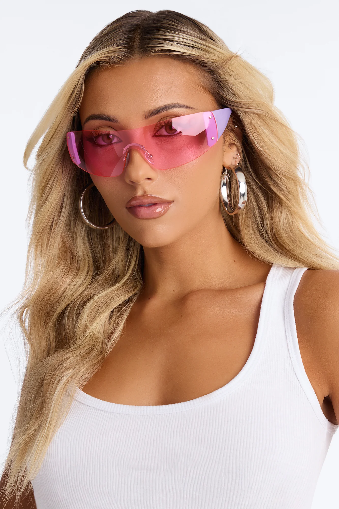 Baddie Blaze Sunglasses - Pink/combo - Image 2