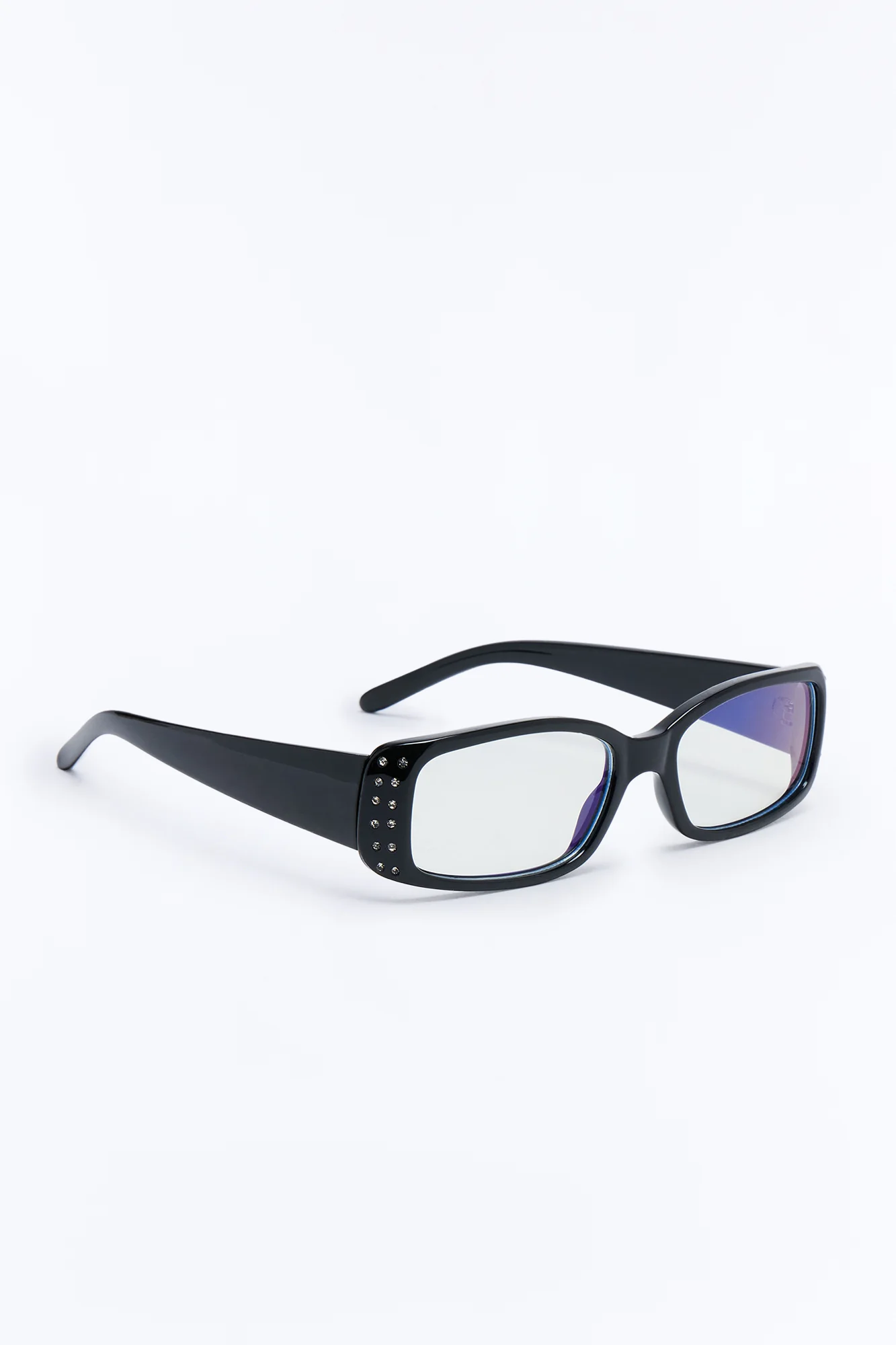 Baddie Book Club Blue Light Glasses - Black - Image 2