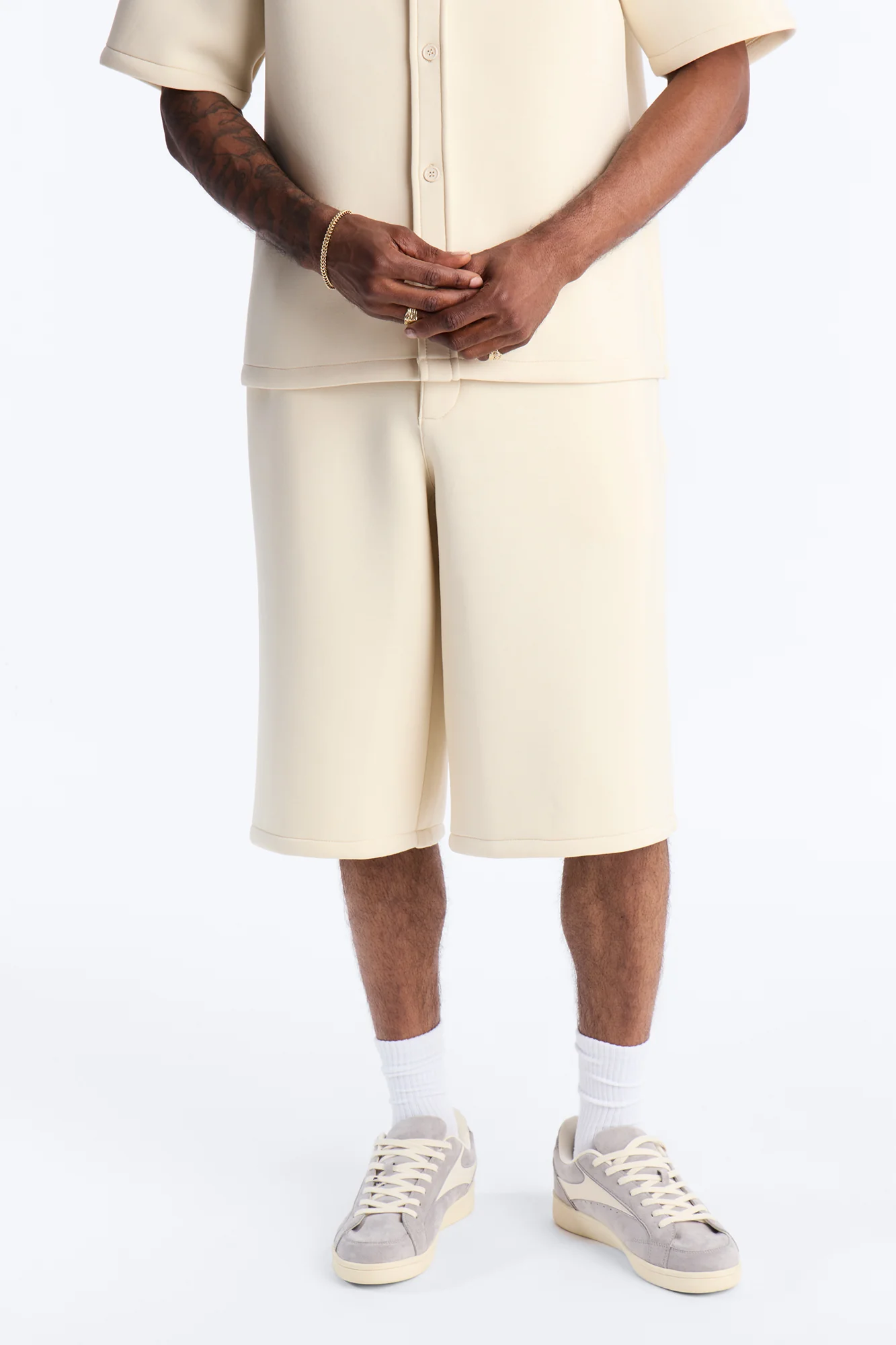 Baggy Arclight Interlock Short - Cream