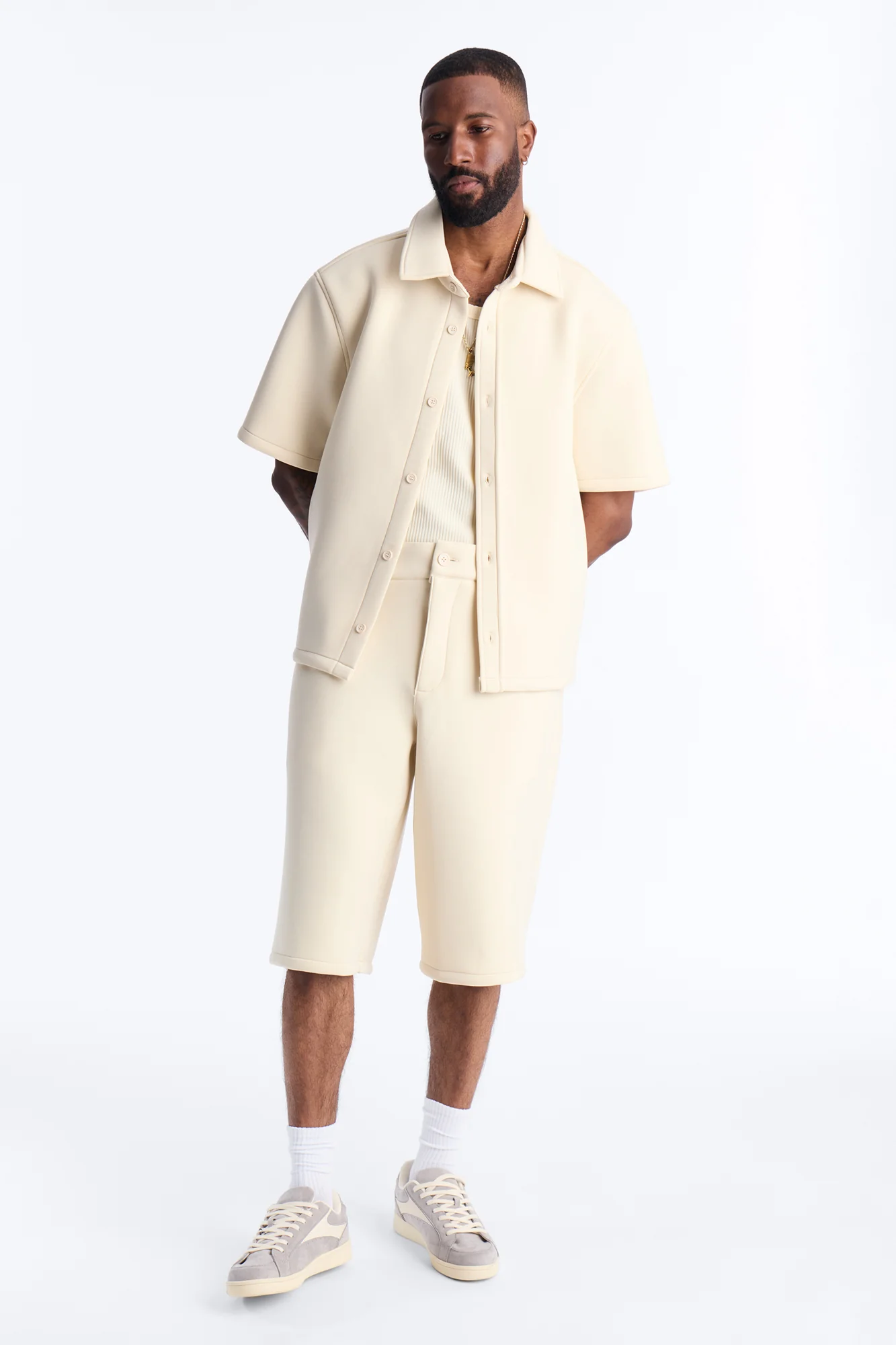 Baggy Arclight Interlock Short - Cream - Image 2
