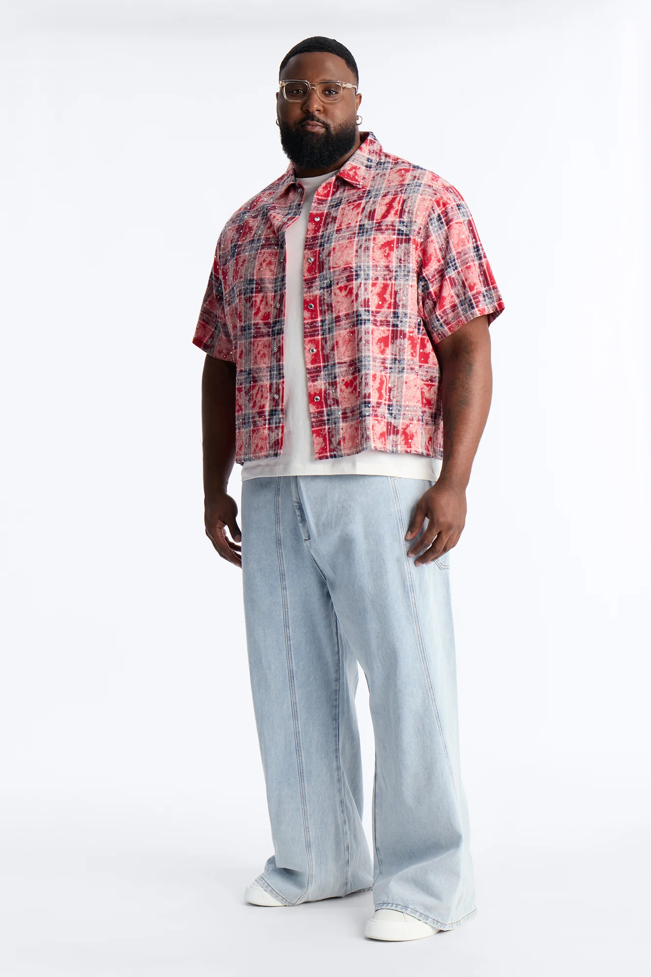 Baggy Crossover Come Again Jean - Light Wash - Image 8