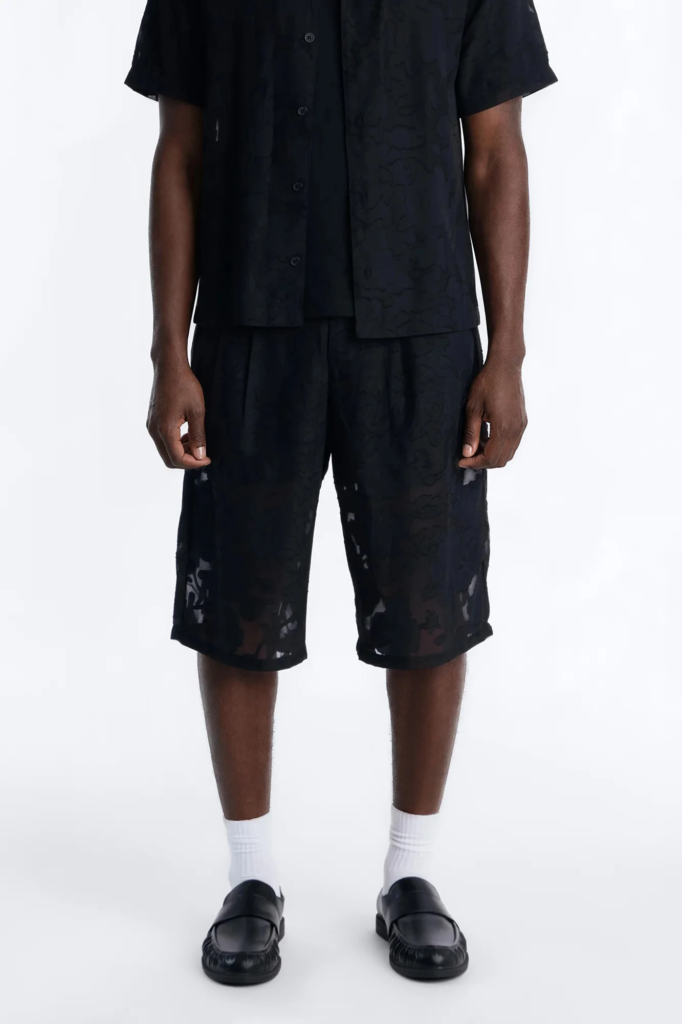 Baggy Duskforged Desert Rose Short - Black