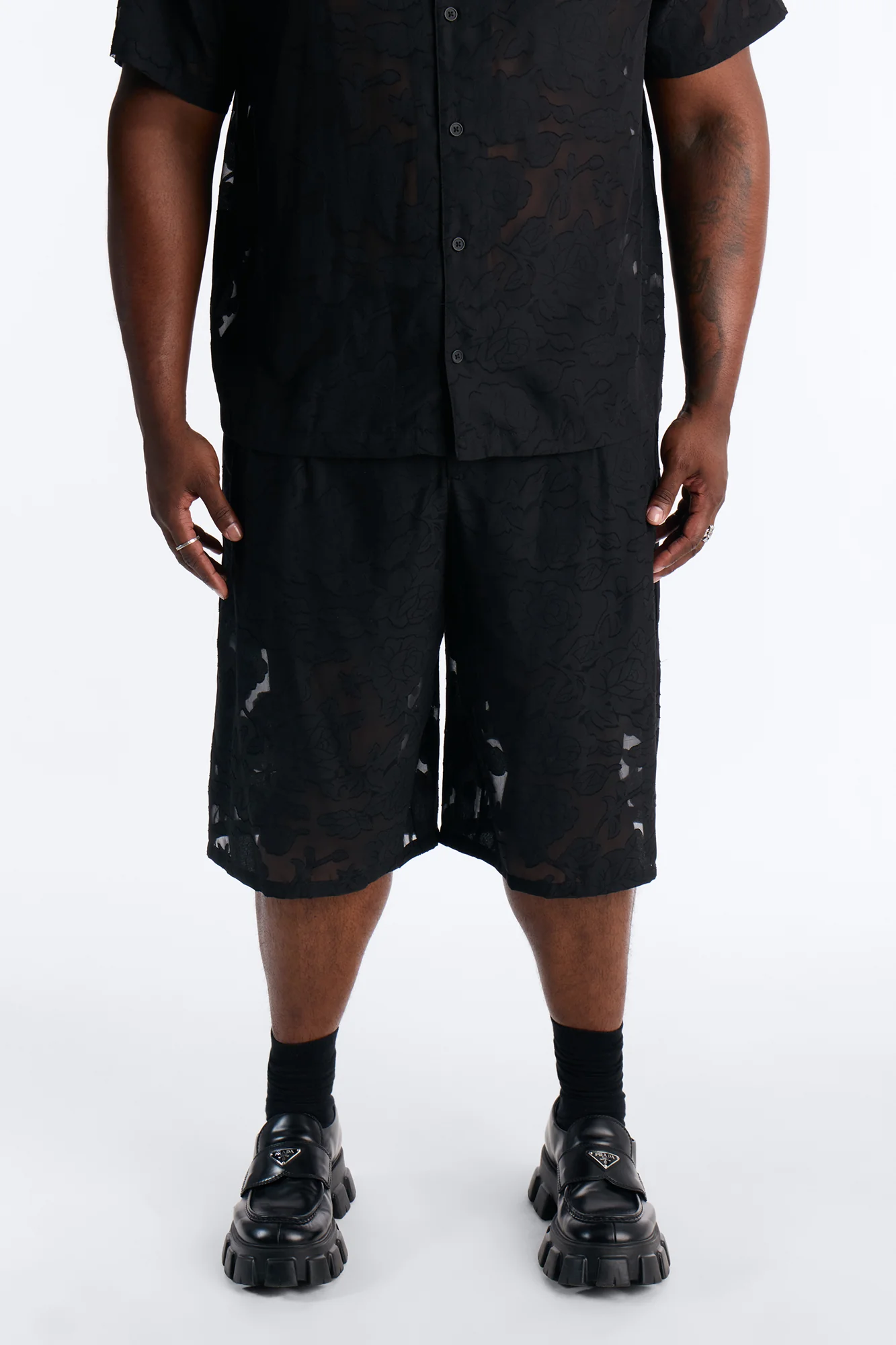 Baggy Duskforged Desert Rose Short - Black - Image 5