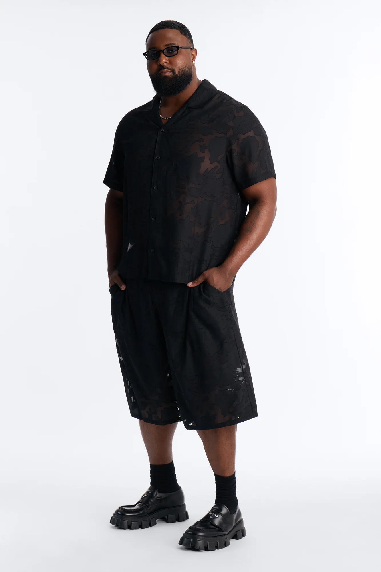 Baggy Duskforged Desert Rose Short - Black - Image 6