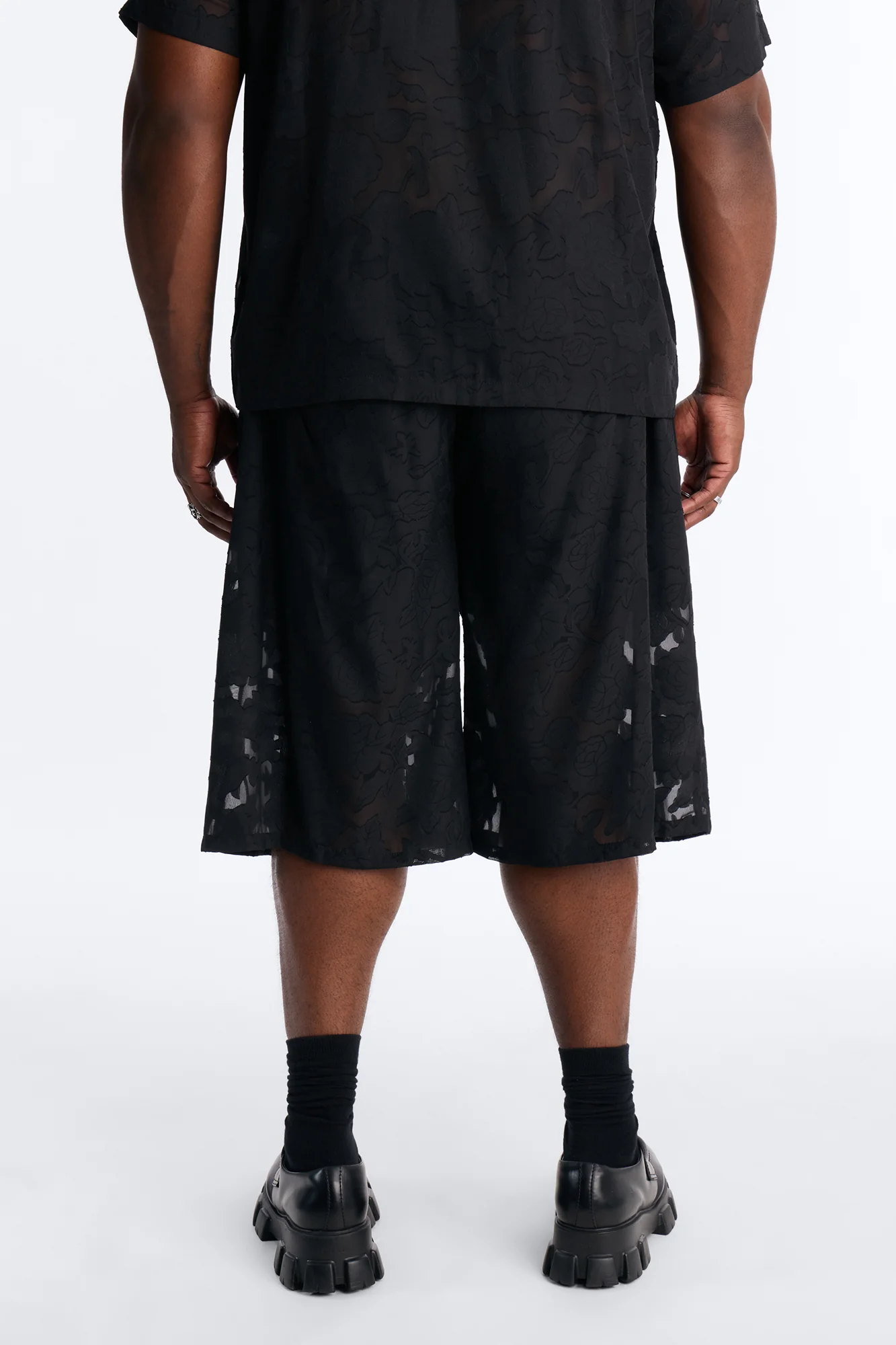 Baggy Duskforged Desert Rose Short - Black - Image 9