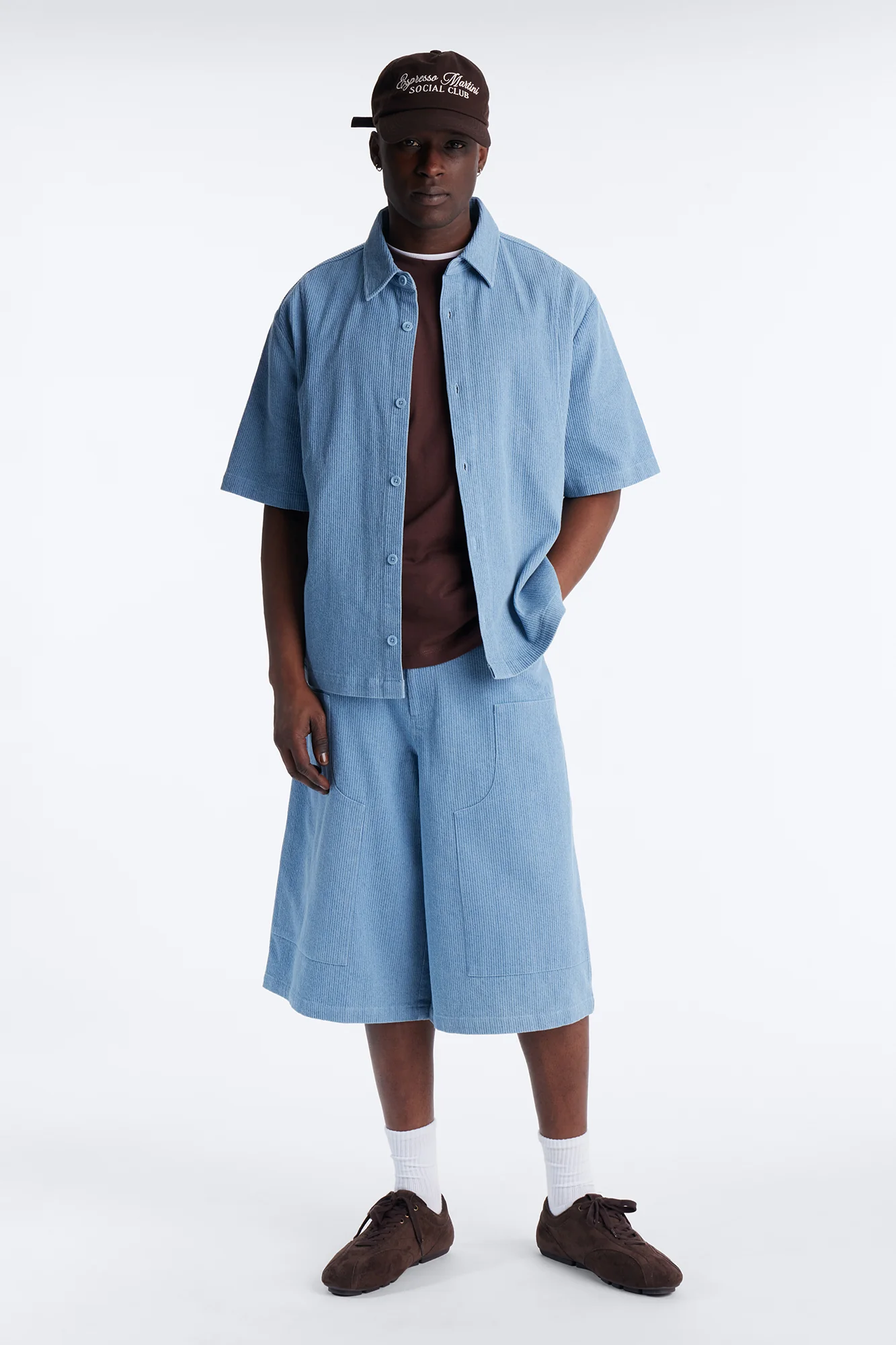 Baggy Echo Pulse Textured Short - Blue - Image 2